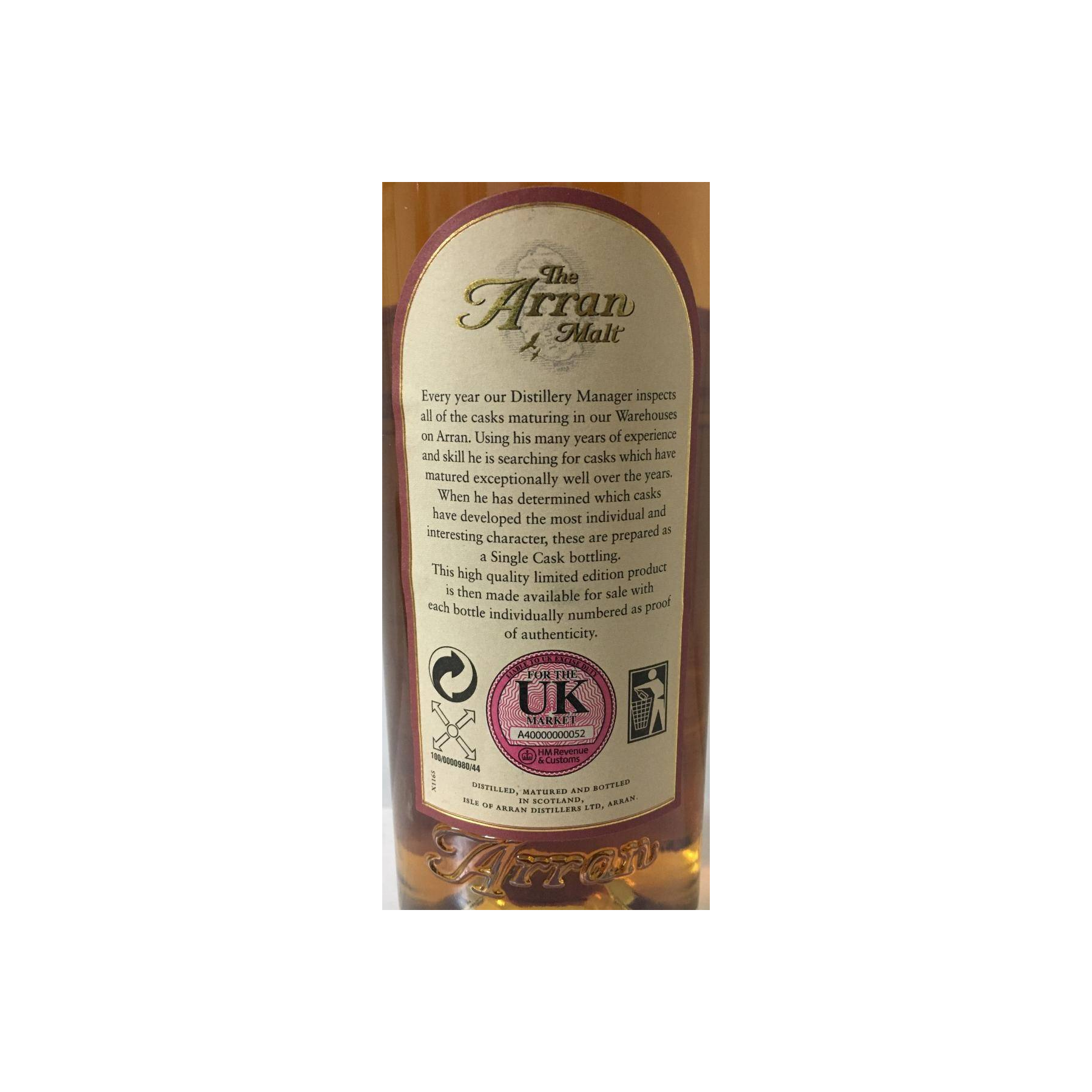Arran Sherry Cask 1998 12 Years Single Malt Whisky 3