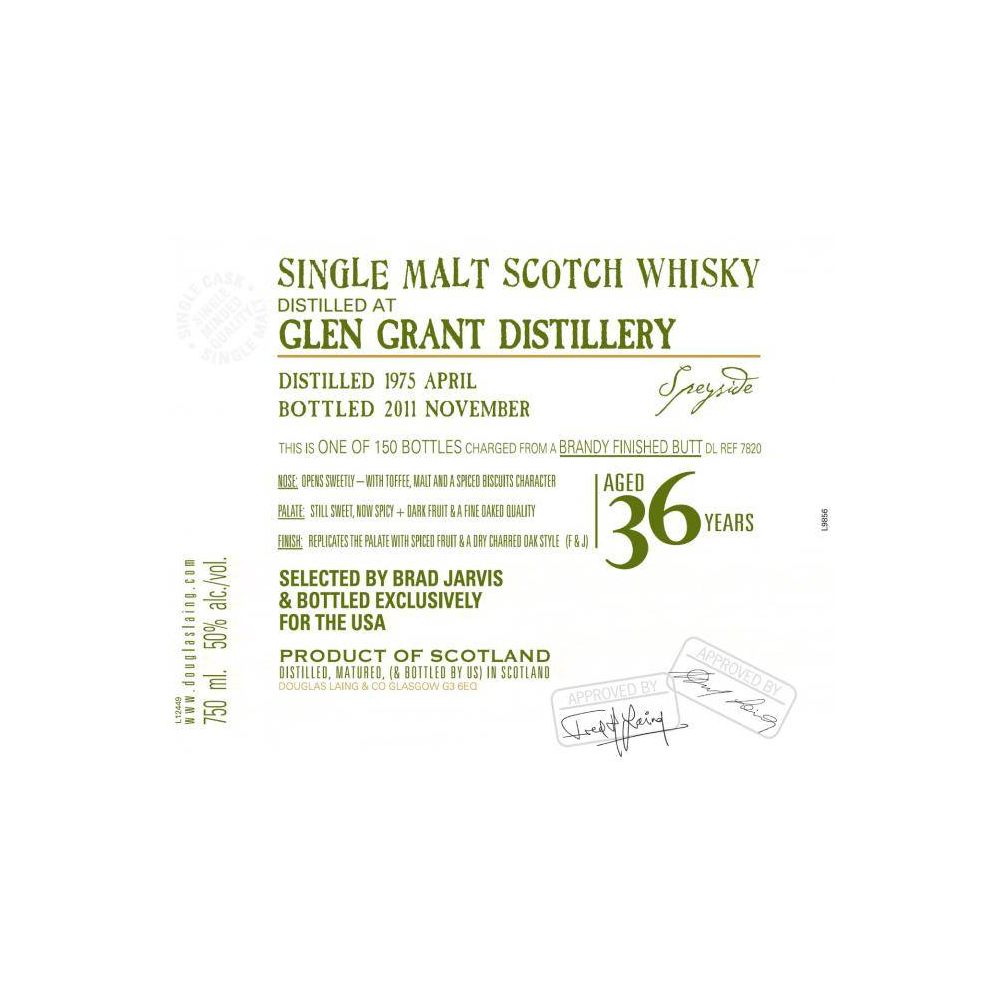 Glen Grant Old Malt Cask 1975 36 Years Single Malt Whisky 2