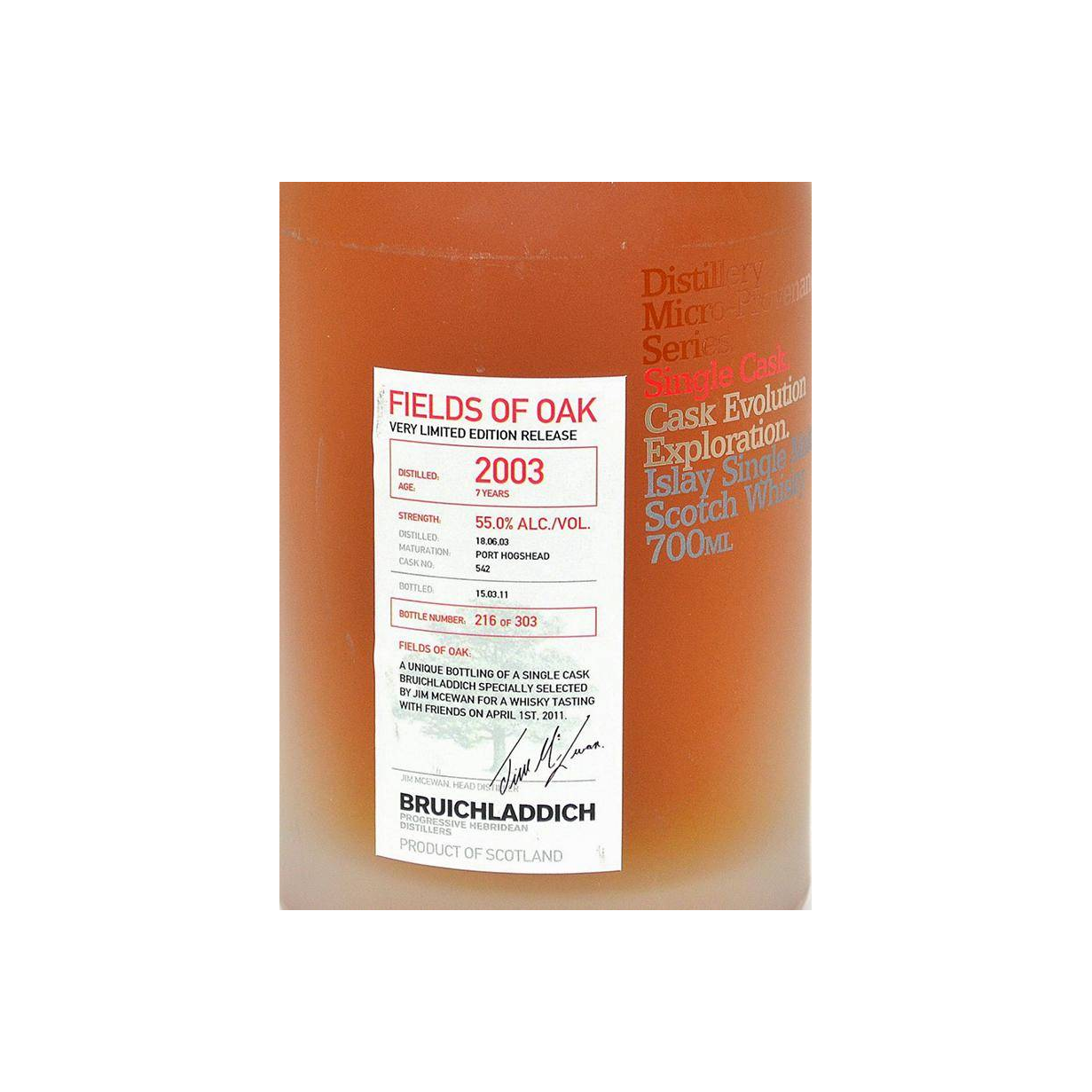 Bruichladdich 2003 7 Years Single Malt Whisky 3