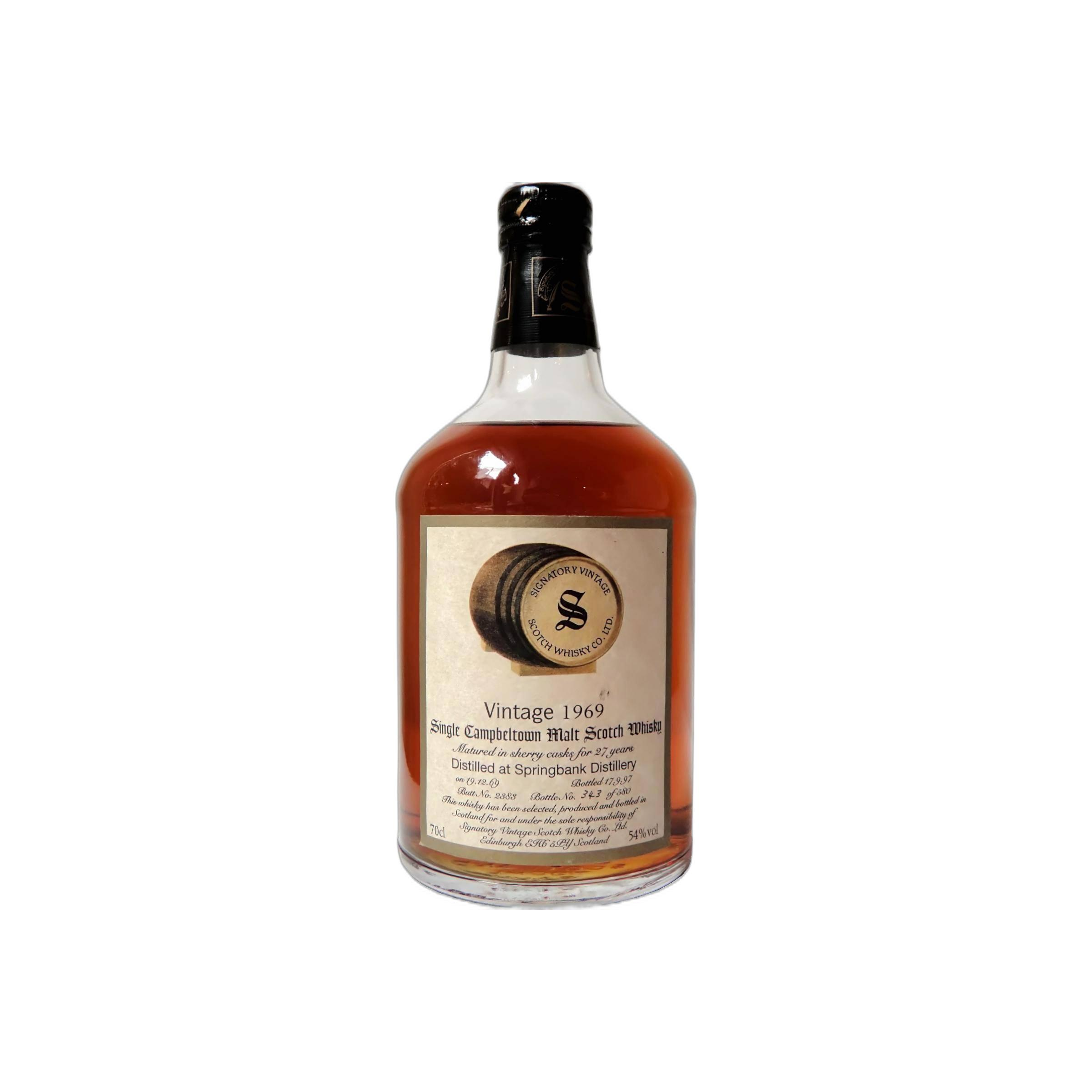 Springbank Vintage Collection - Dumpy 1969 27 Years Single Malt Whisky