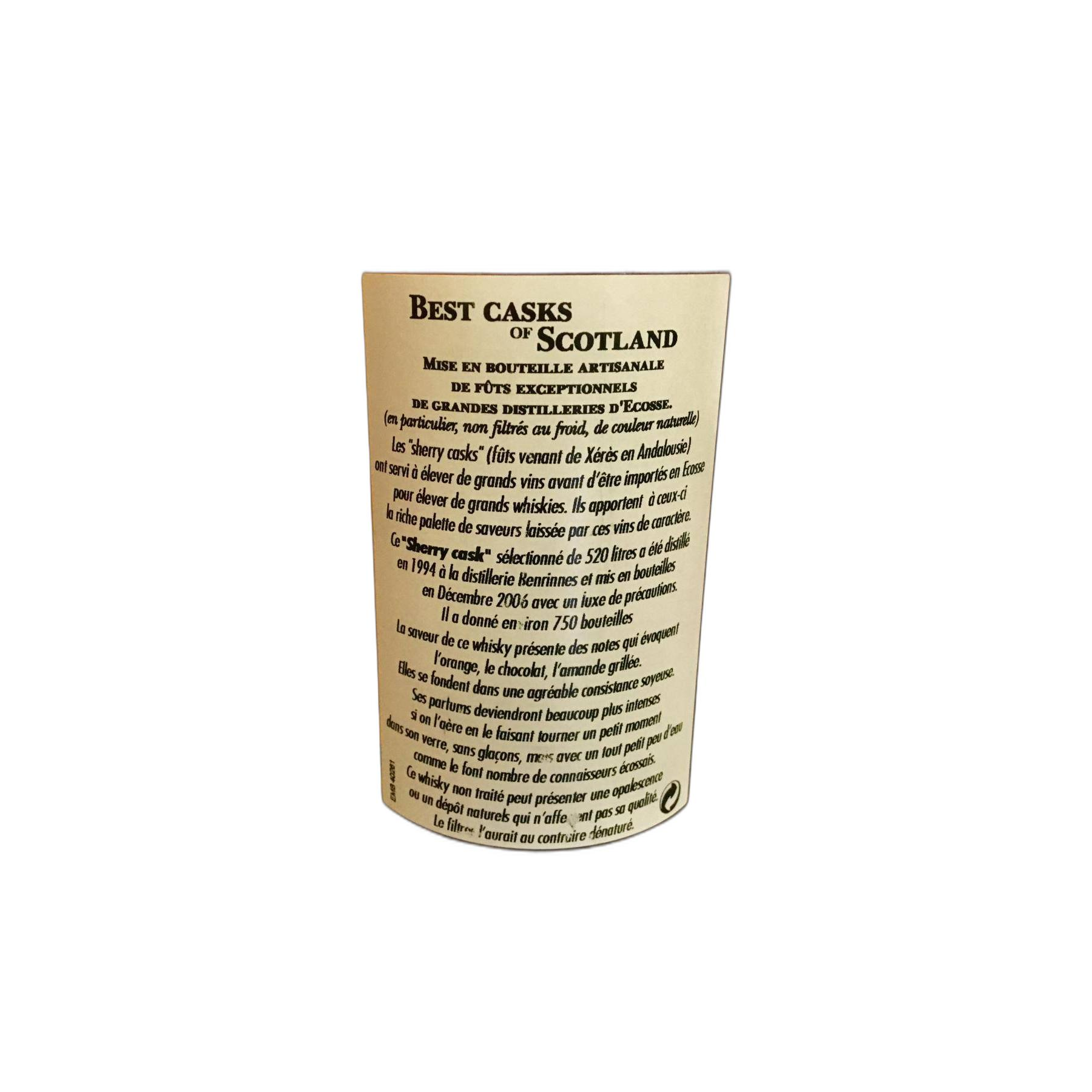 Benrinnes 1994 12 Years Single Malt Whisky 3