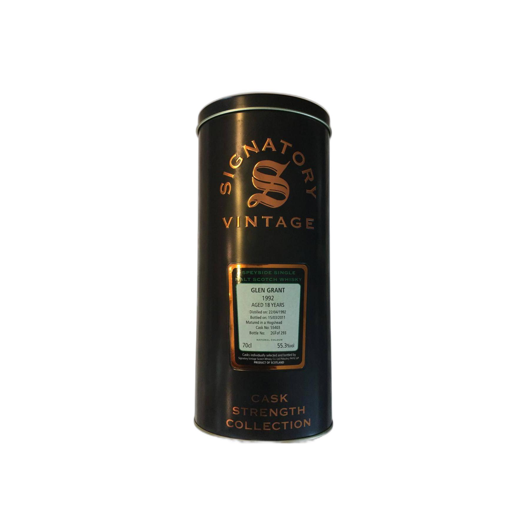 Glen Grant Cask Strength Collection 1992 18 Years Single Malt Whisky 2