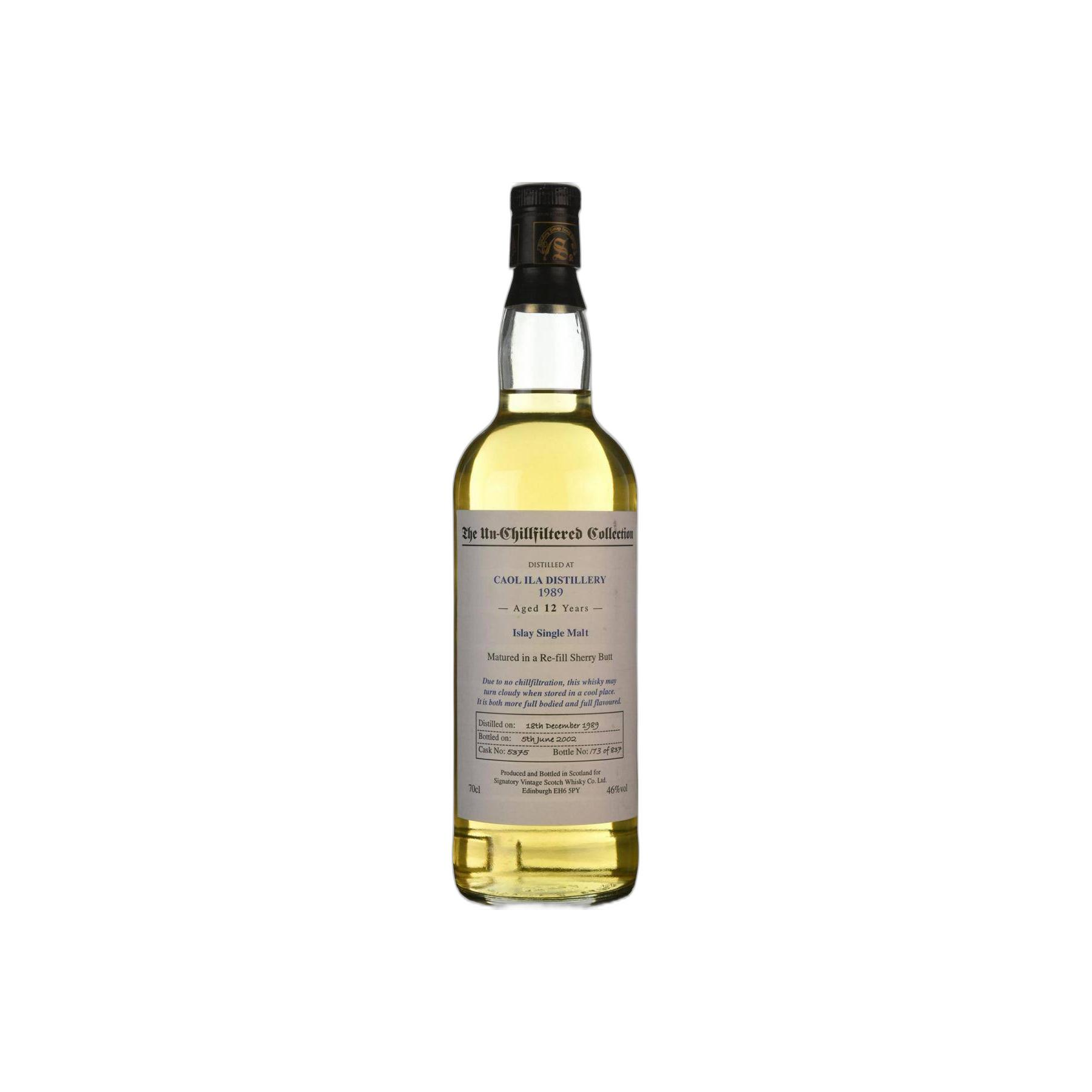 Caol Ila The Un-Chillfiltered Collection 1989 12 Years Single Malt Whisky