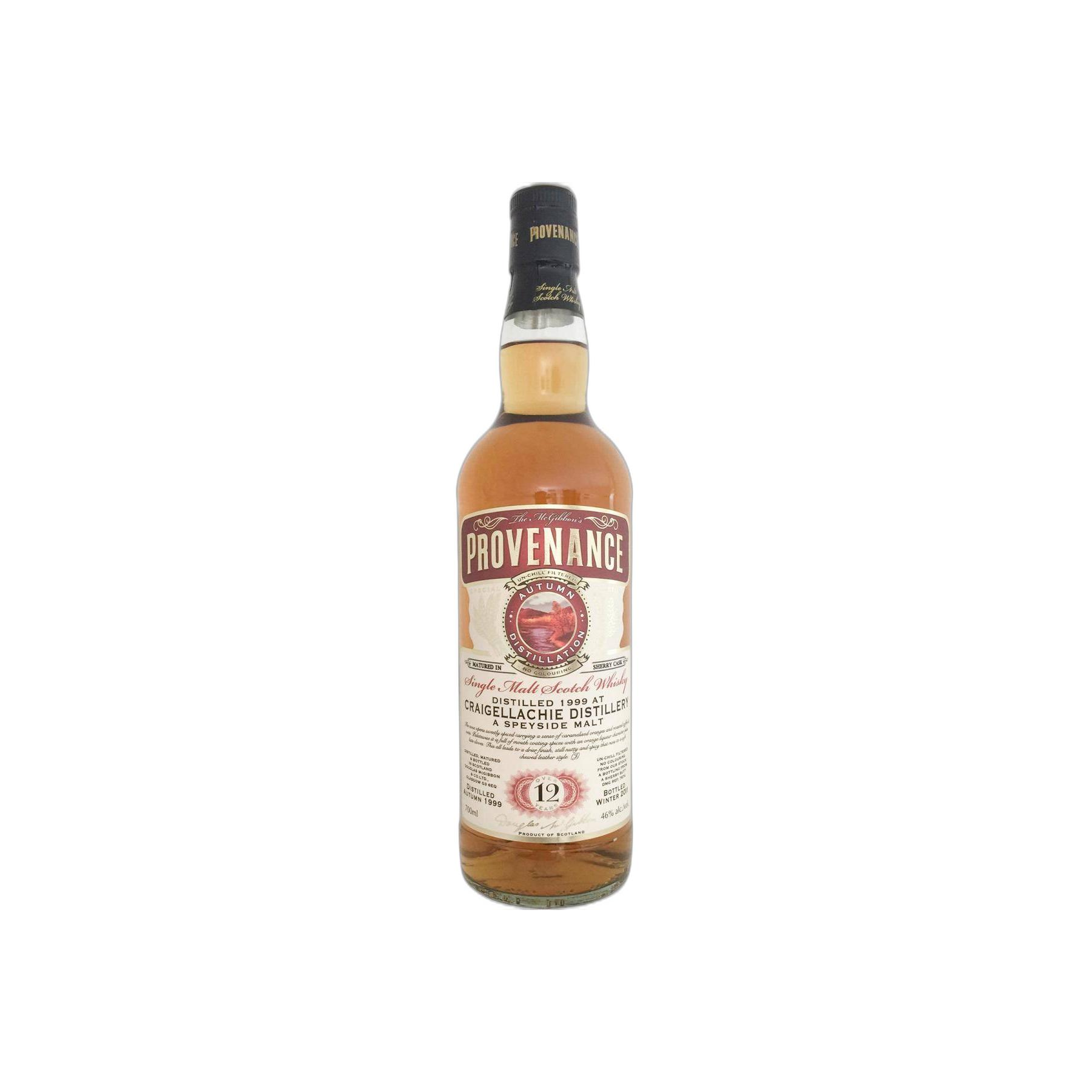 Craigellachie McGibbon's Provenance 1999 12 Years Single Malt Whisky