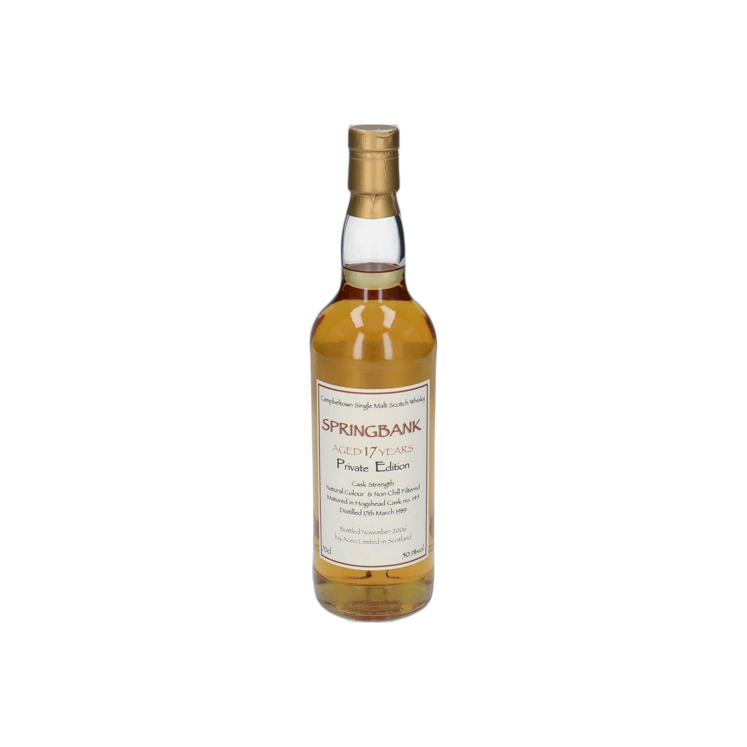 Springbank 1989 17 Years Single Malt Whisky