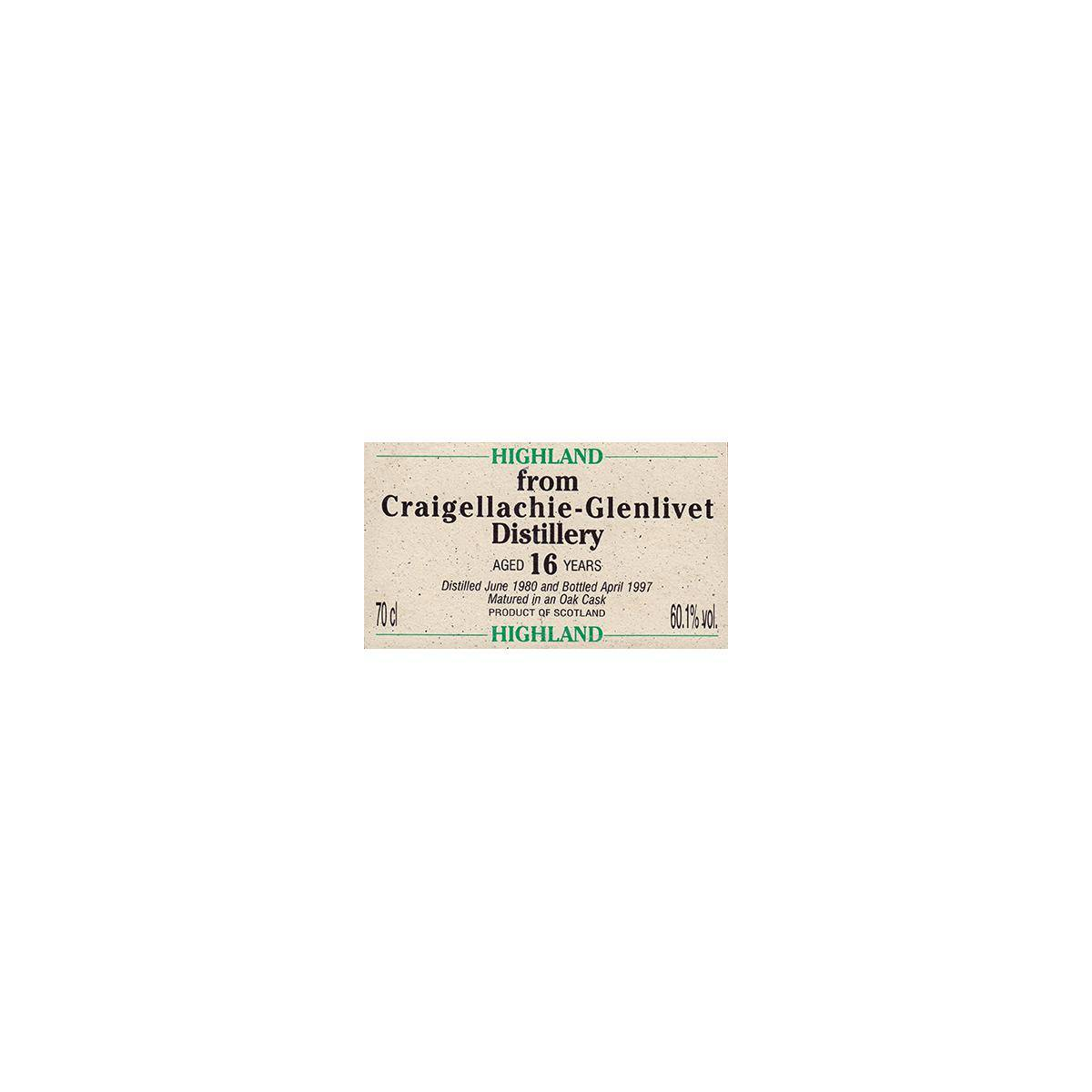 Craigellachie Authentic Collection 1980 16 Years Single Malt Whisky