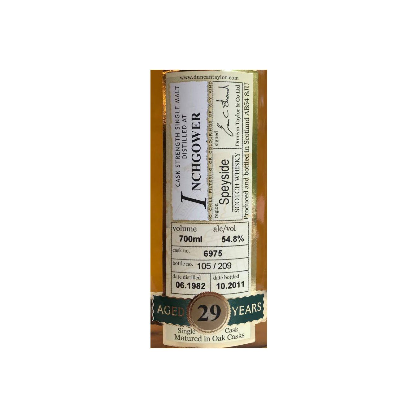 Inchgower Rare Auld 1982 29 Years Single Malt Whisky 3