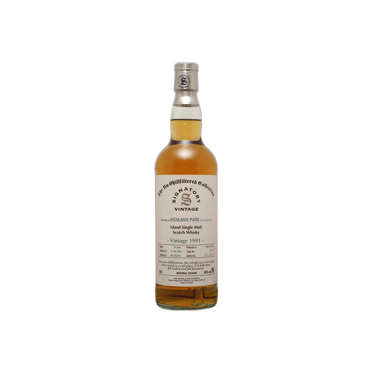 Highland Park The Un-Chillfiltered Collection 1991 20 Years Single Malt Whisky