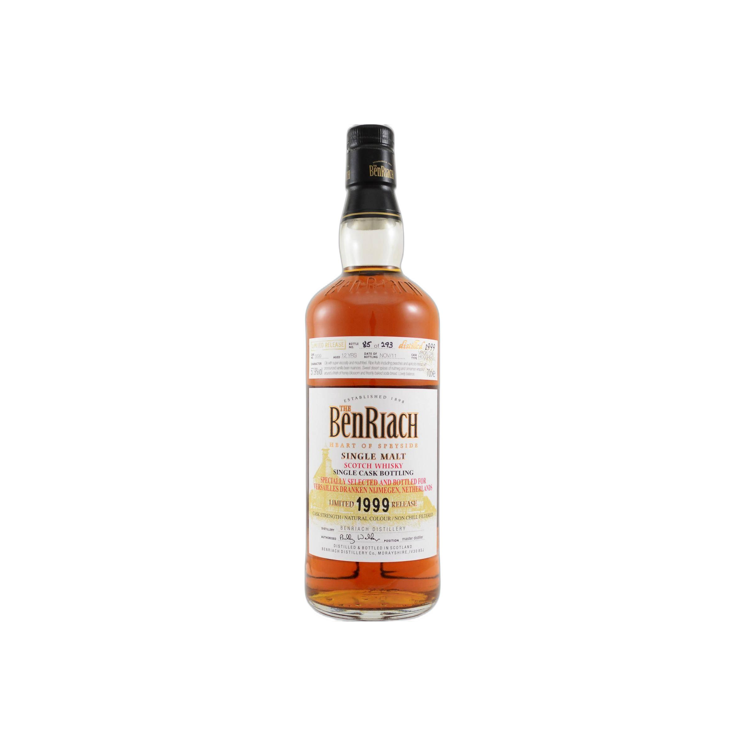 BenRiach Individual Cask Bottling 1999 12 Years Single Malt Whisky