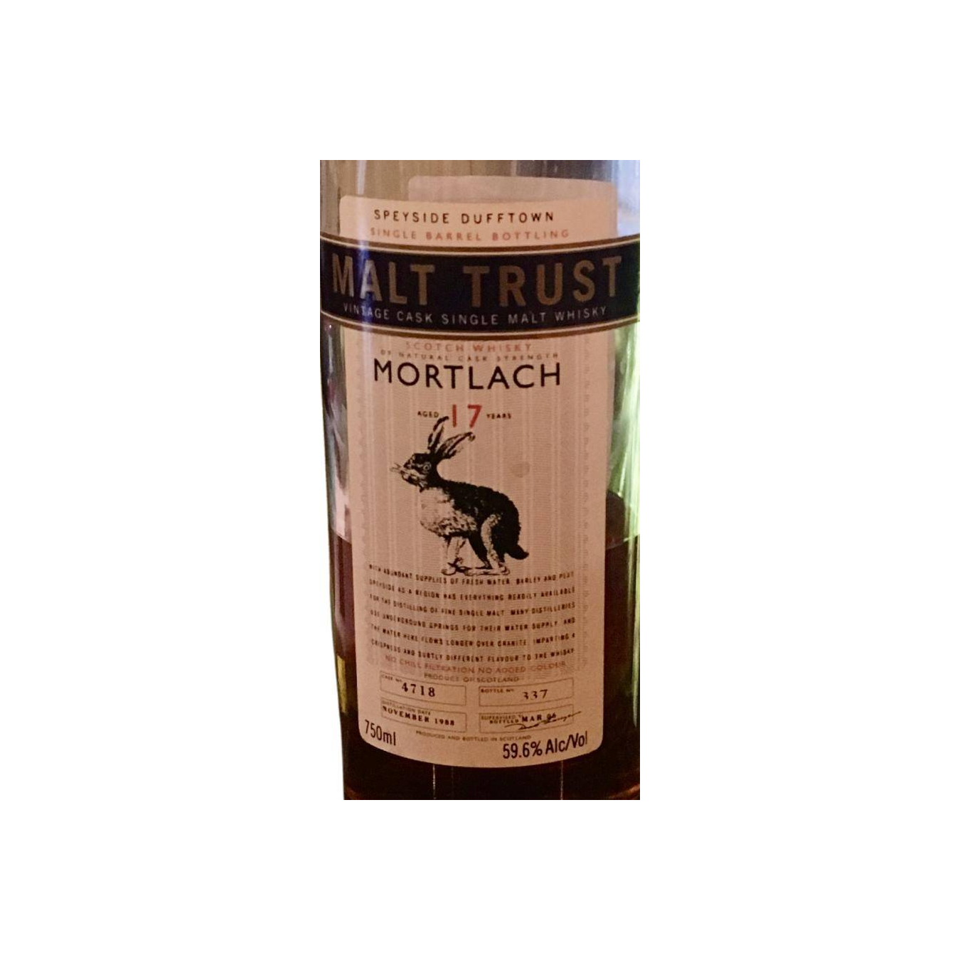 Mortlach 1988 17 Years Single Malt Whisky