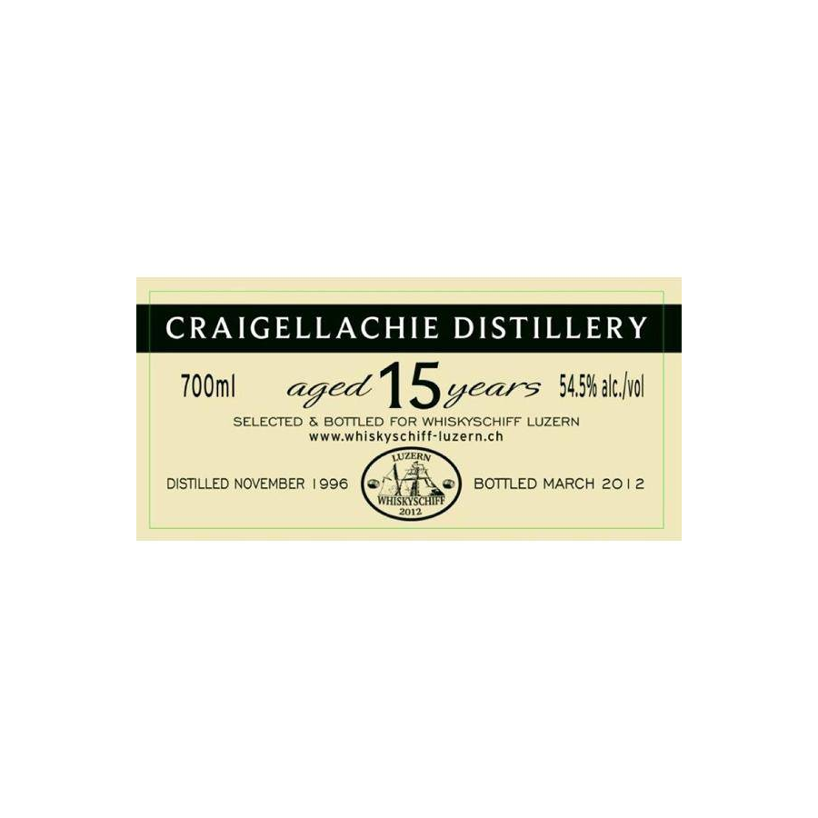 Craigellachie Finest Collection 1996 15 Years Single Malt Whisky 2