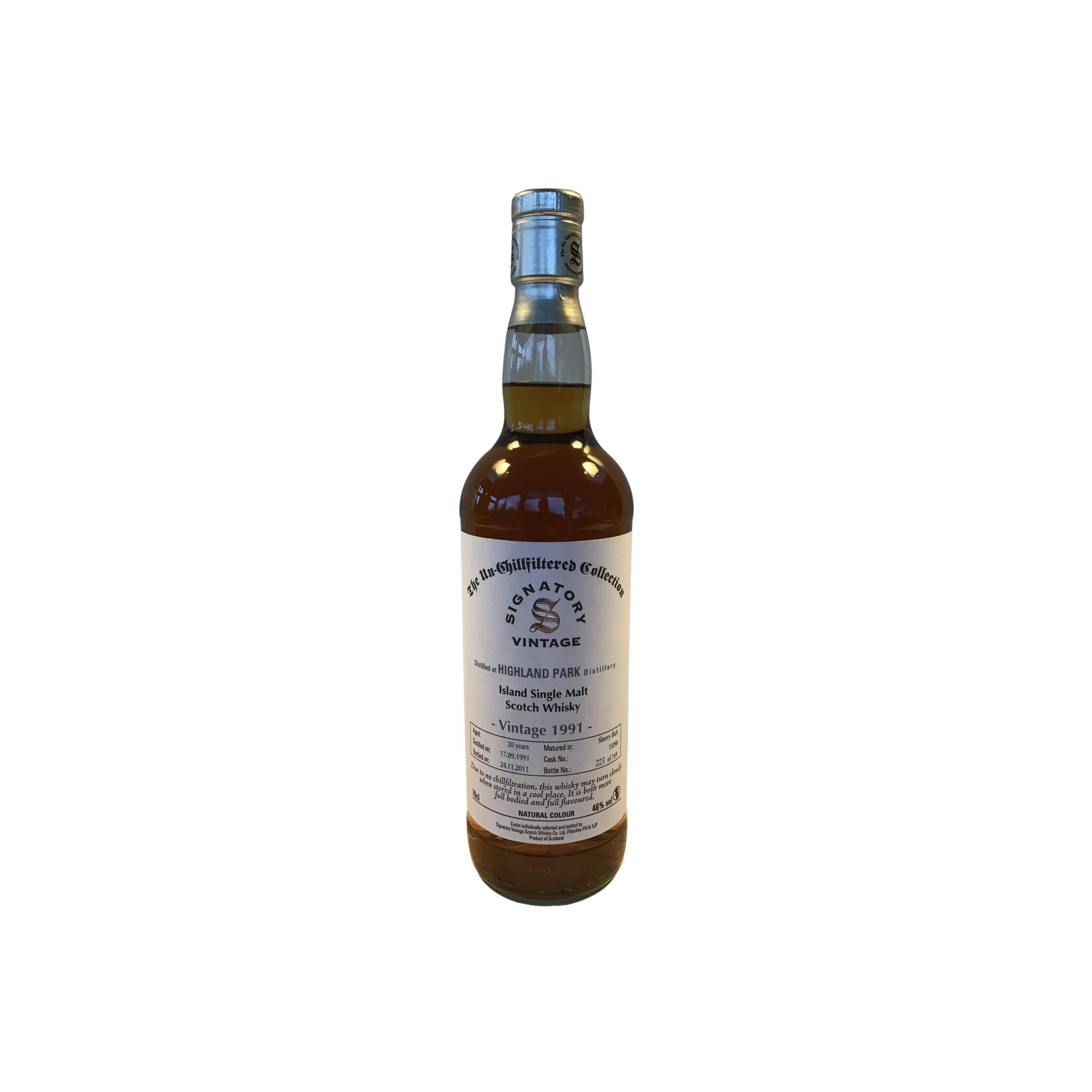 Highland Park The Un-Chillfiltered Collection 1991 20 Years Single Malt Whisky