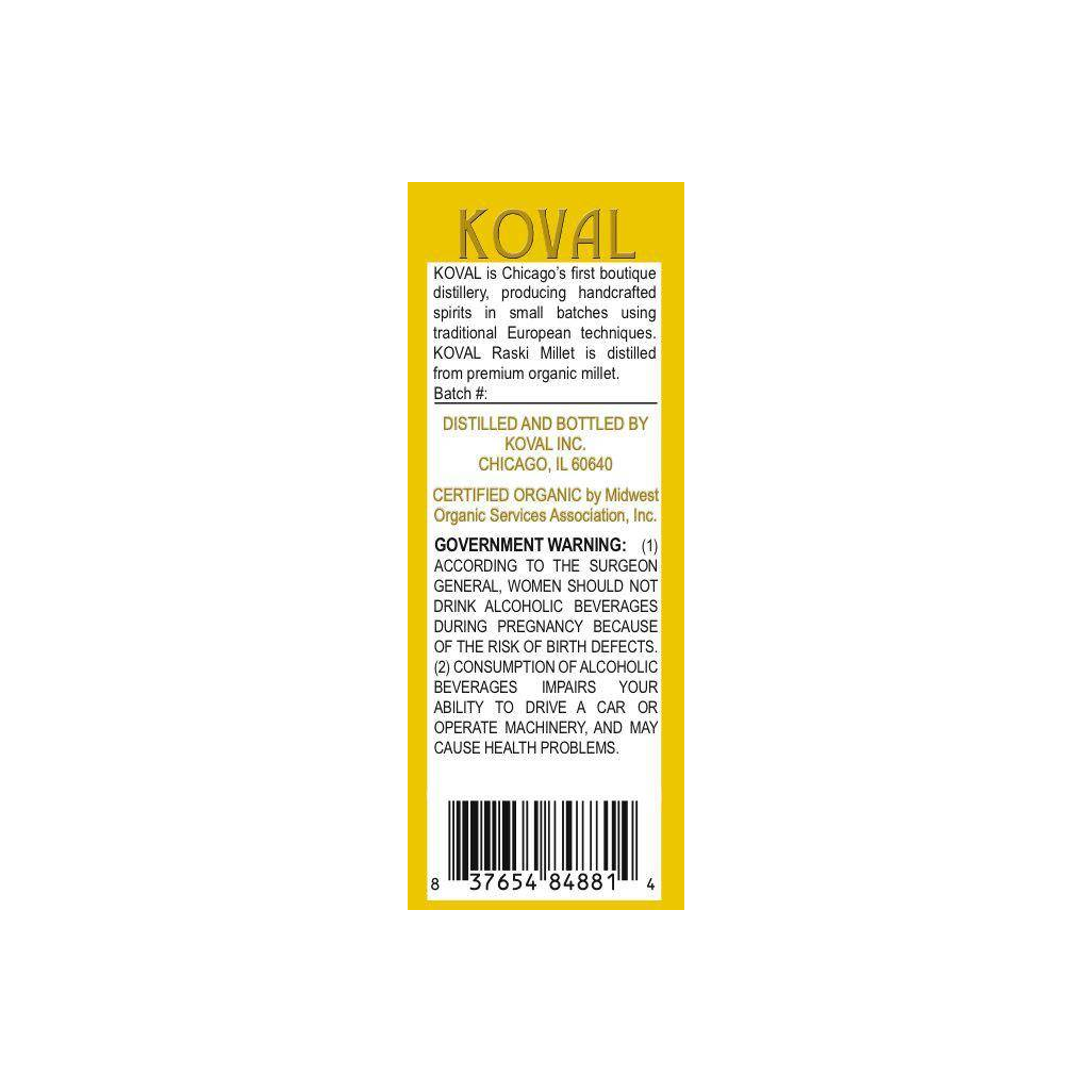 KOVAL Spirit Whisky 2