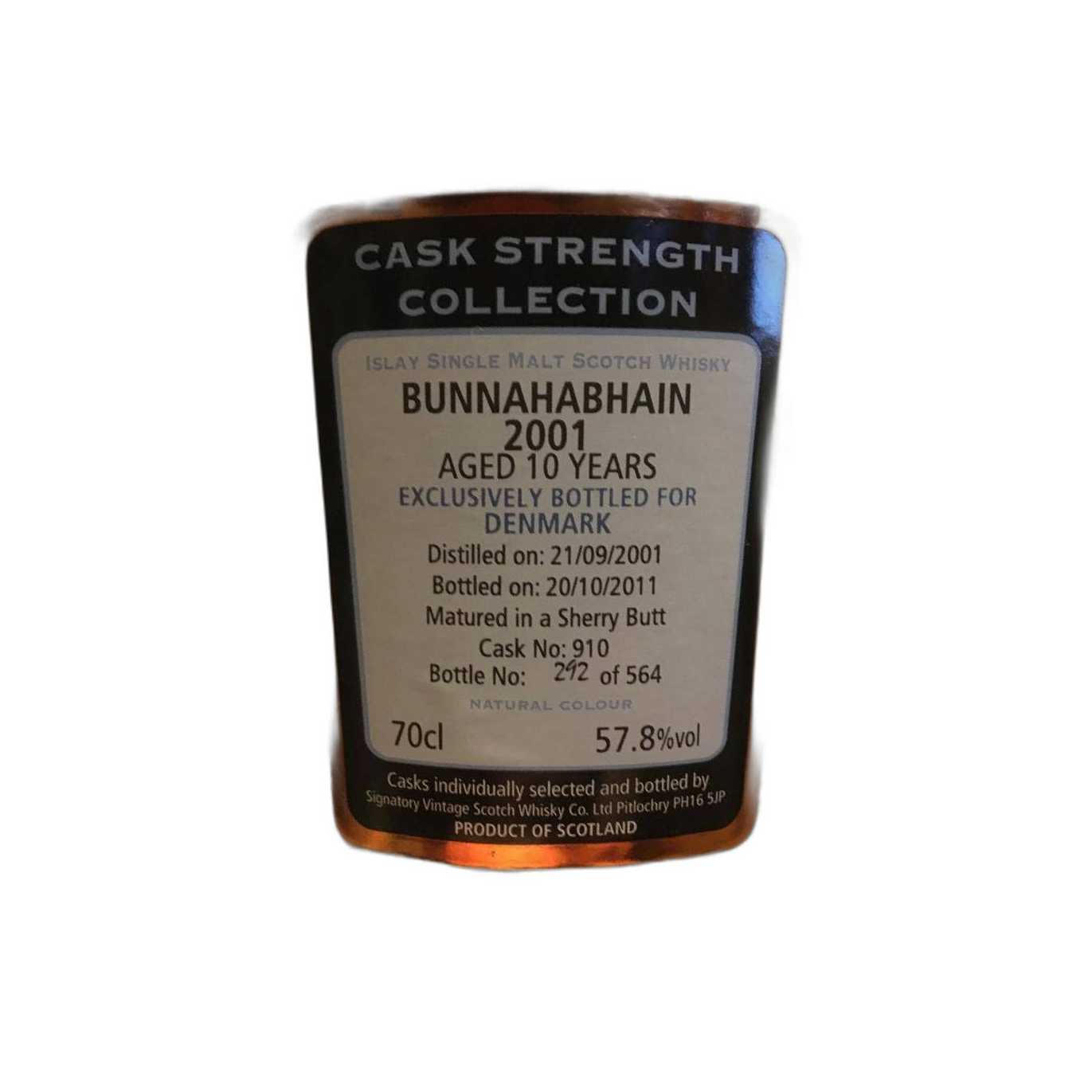 Bunnahabhain Cask Strength Collection 2001 10 Years Single Malt Whisky 2