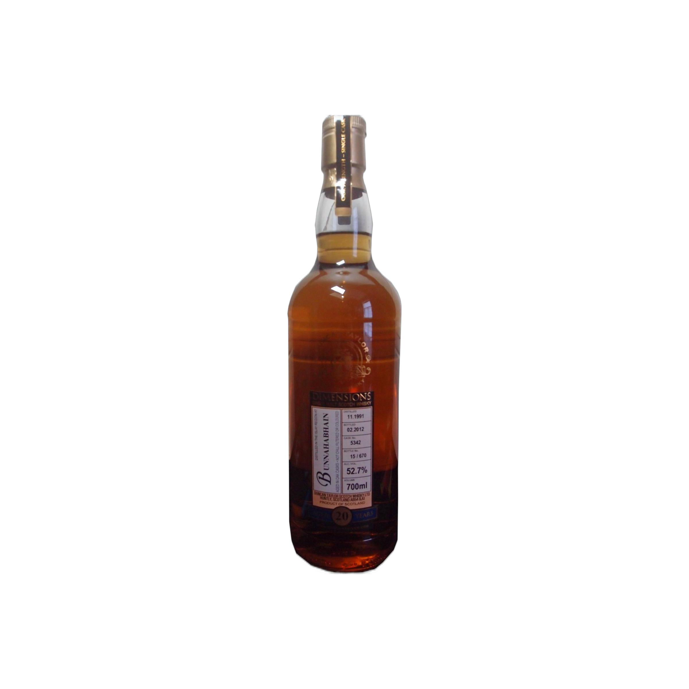 Bunnahabhain Dimensions 1991 20 Years Single Malt Whisky