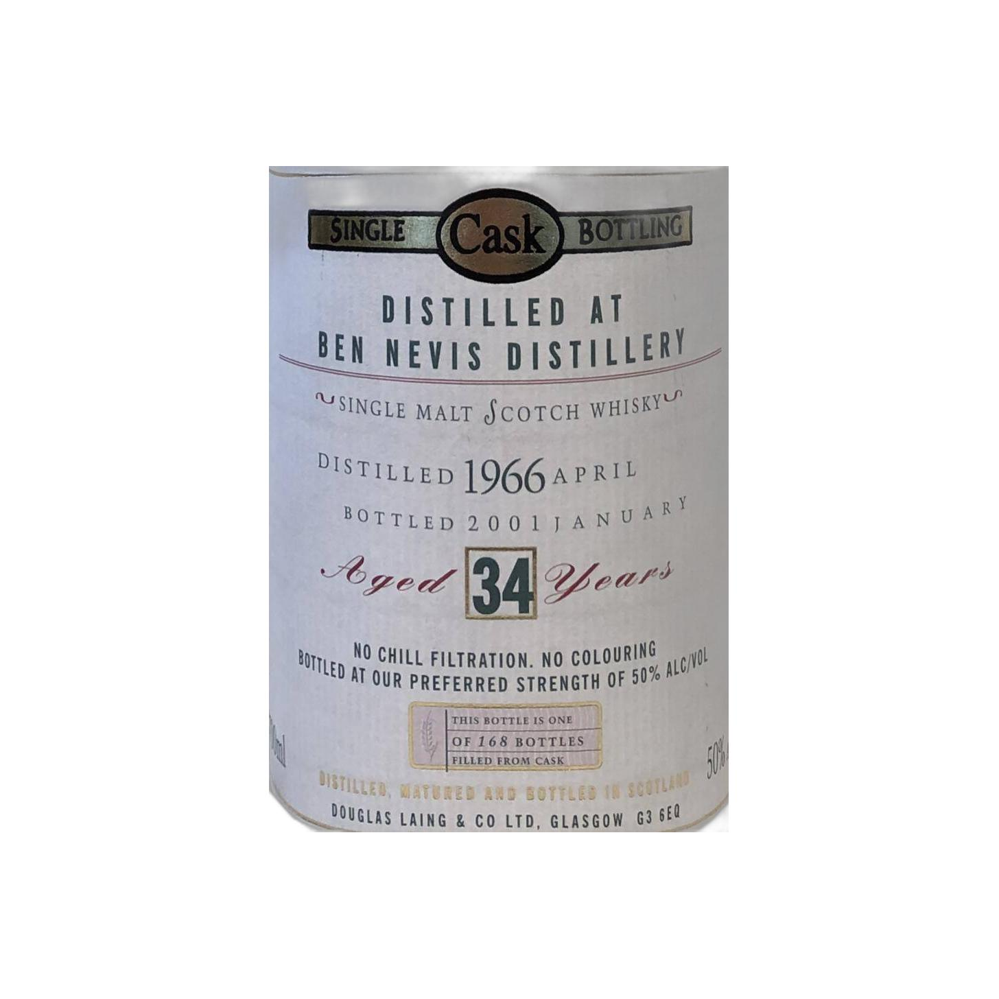 Ben Nevis Old Malt Cask 1966 34 Years Single Malt Whisky 3