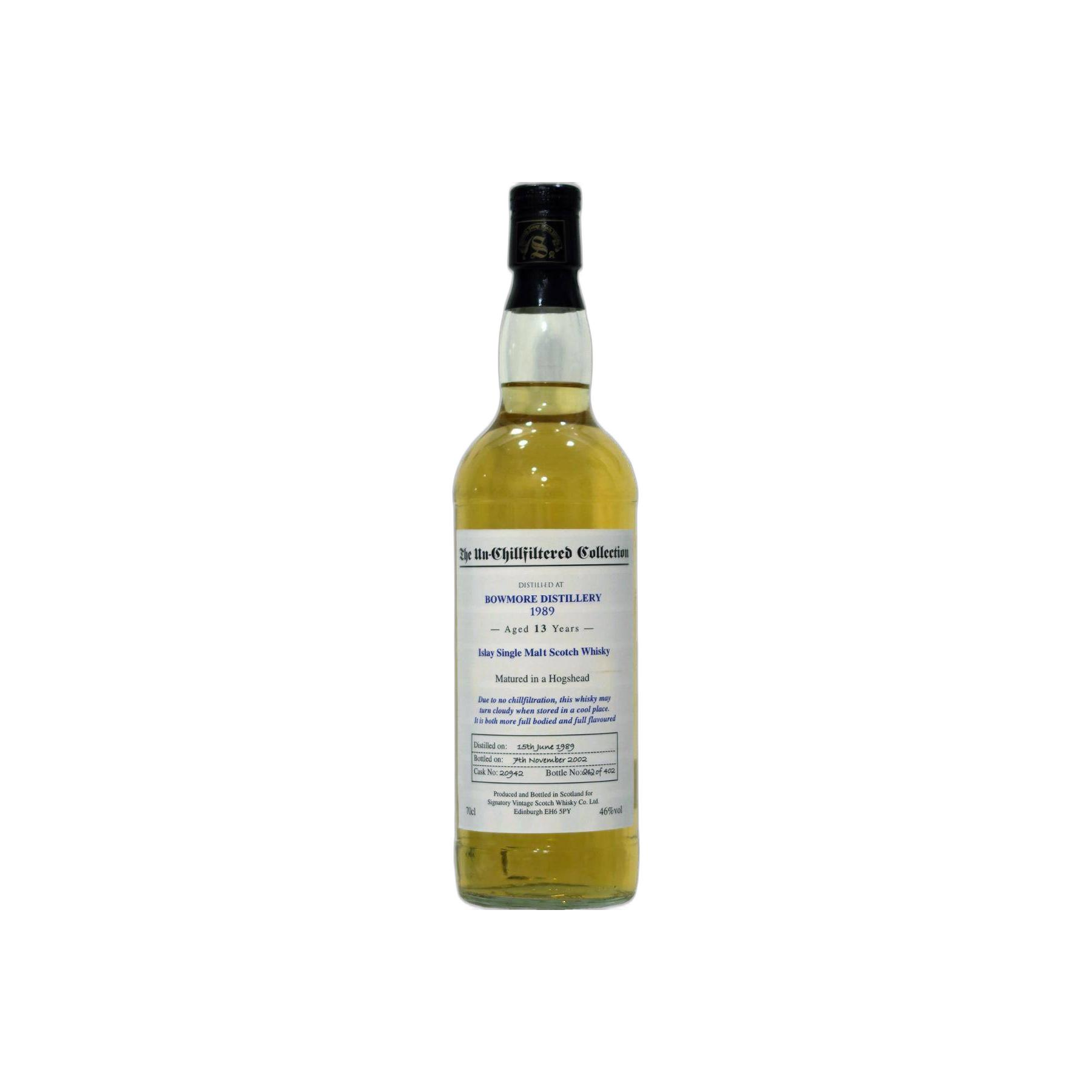 Bowmore The Un-Chillfiltered Collection 1989 13 Years Single Malt Whisky