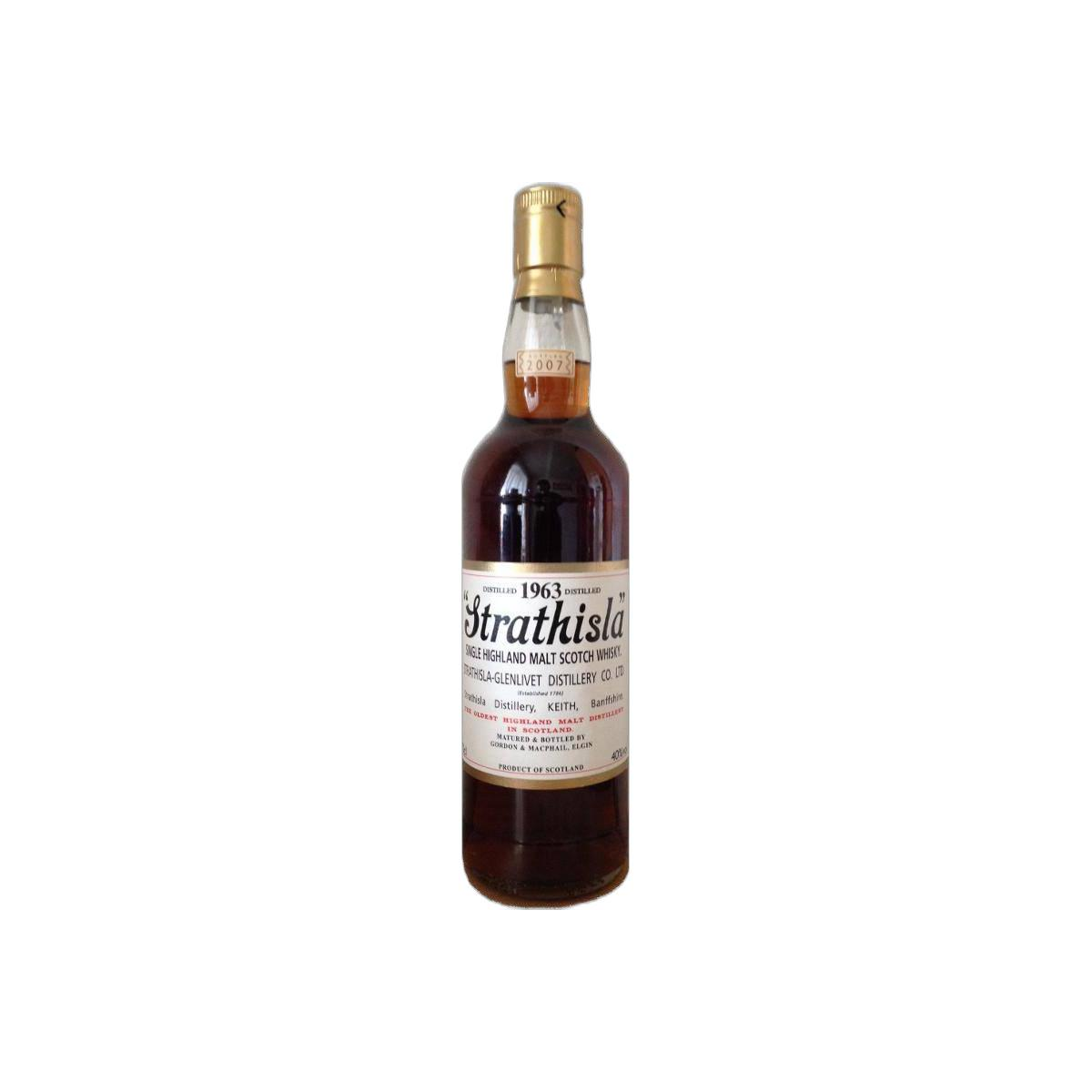 Strathisla Licensed Bottling 1963 44 Years Single Malt Whisky