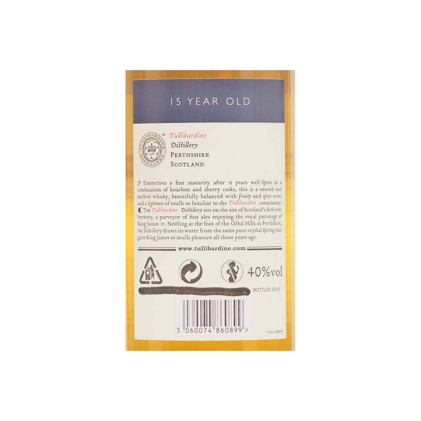 Tullibardine 15 Years Single Malt Whisky 3