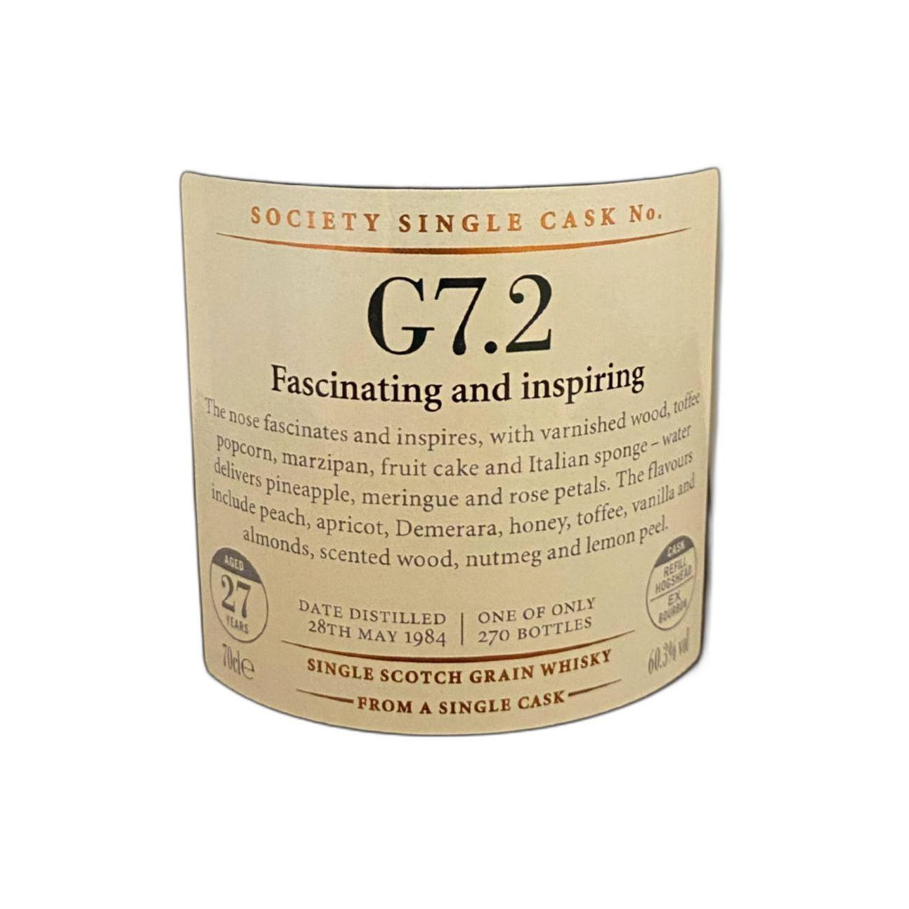 The Scotch Malt Whisky Society 1984 27 Years Single Grain Whisky 2