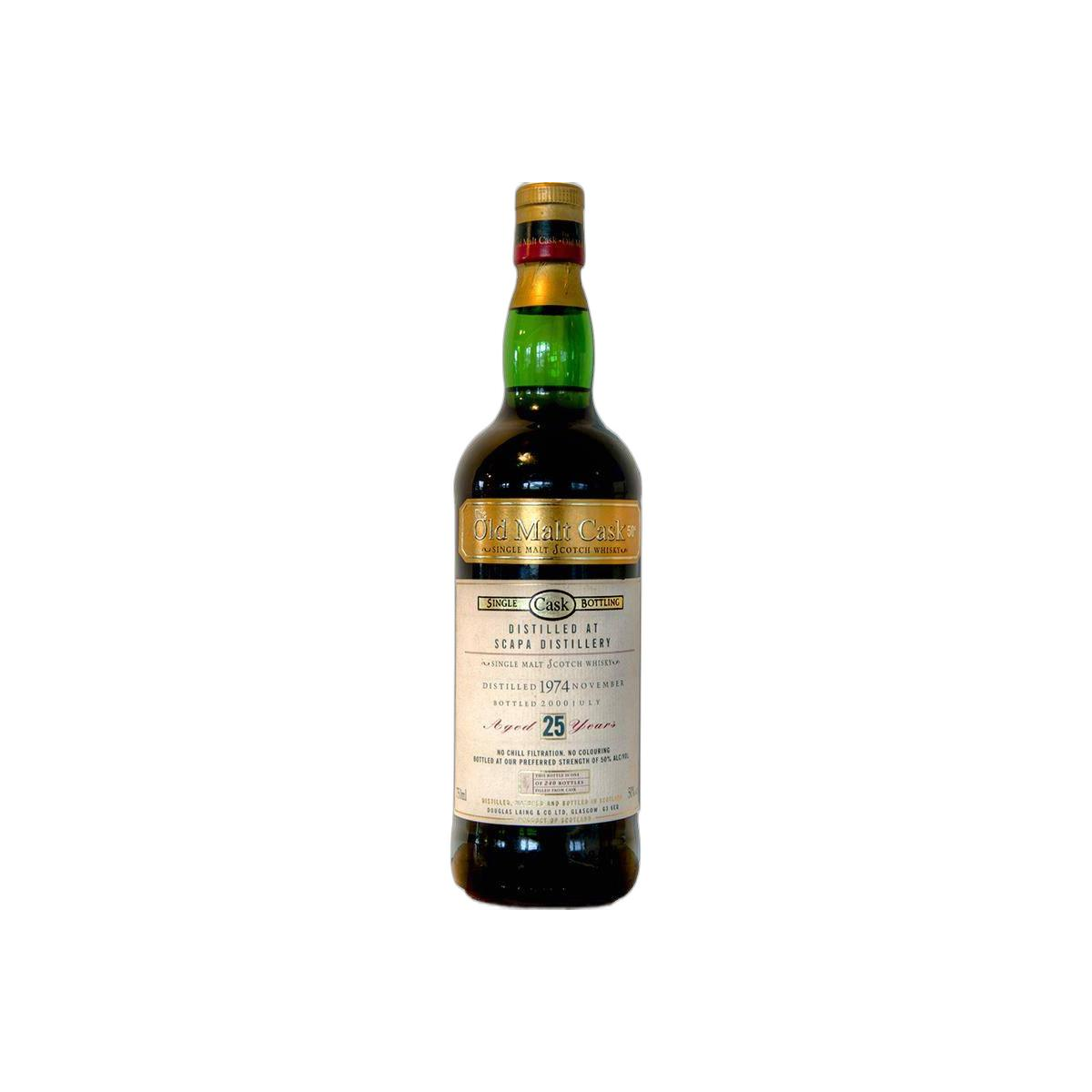 Scapa Old Malt Cask 1974 25 Years Single Malt Whisky