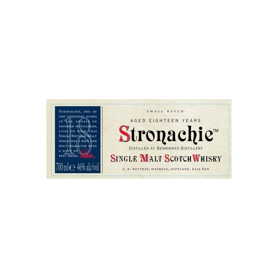 A.D. Rattray 18 Years Single Malt Whisky