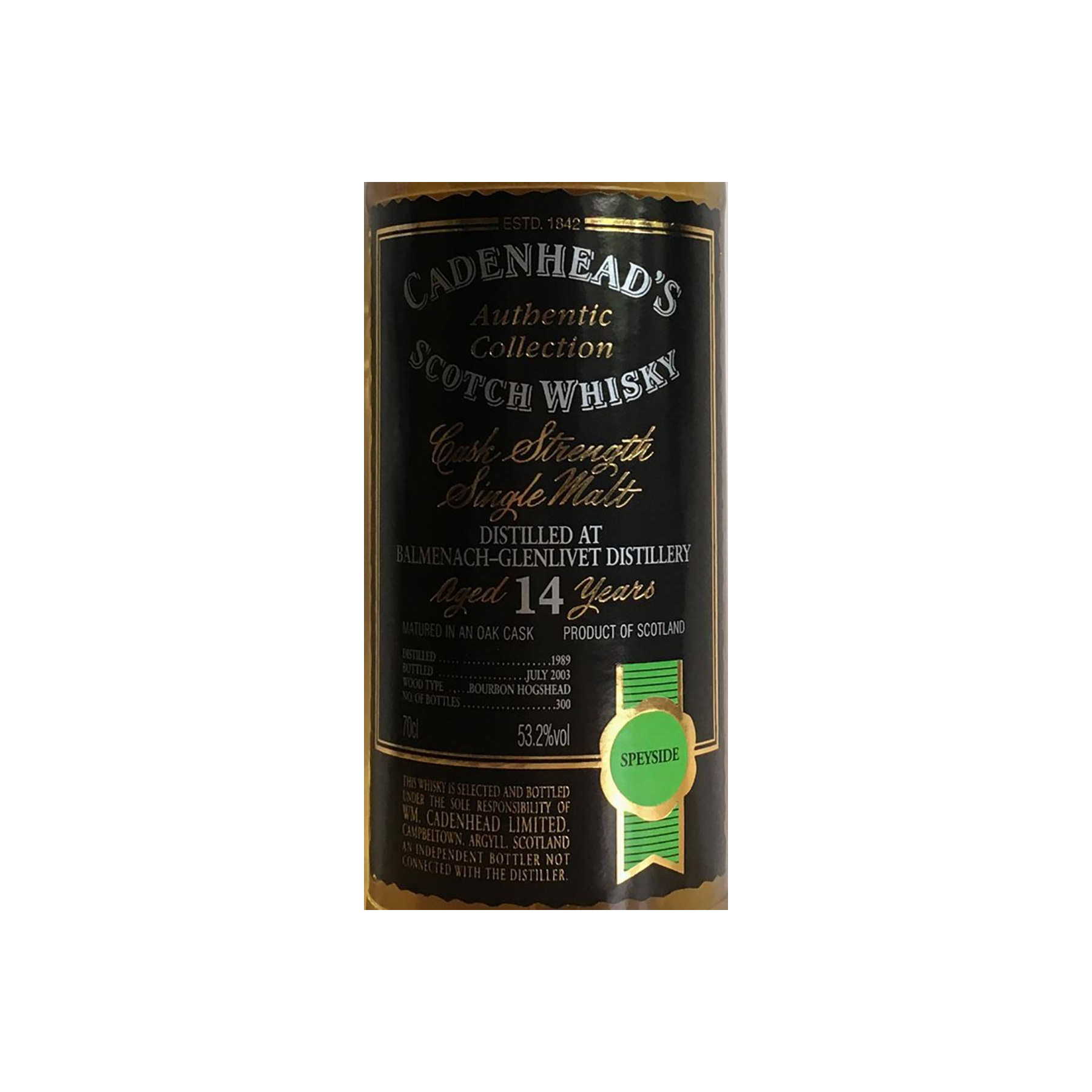 Balmenach Authentic Collection 1989 14 Years Single Malt Whisky