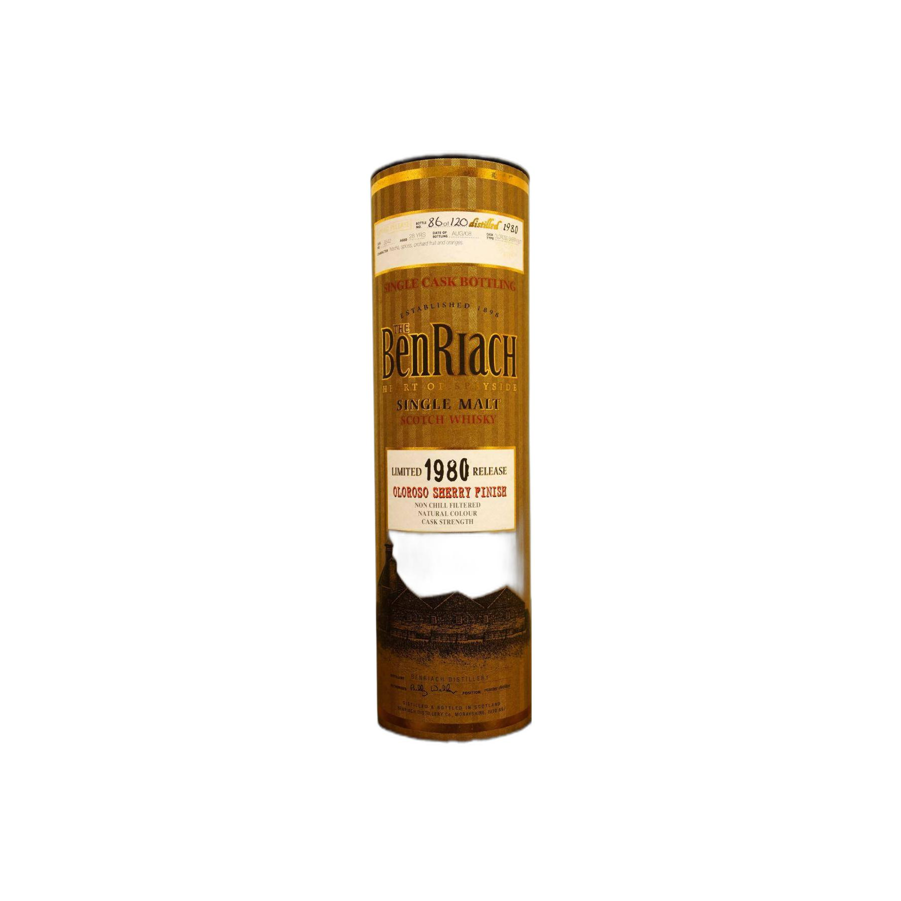 BenRiach Individual Cask Bottling 1980 28 Years Single Malt Whisky 2