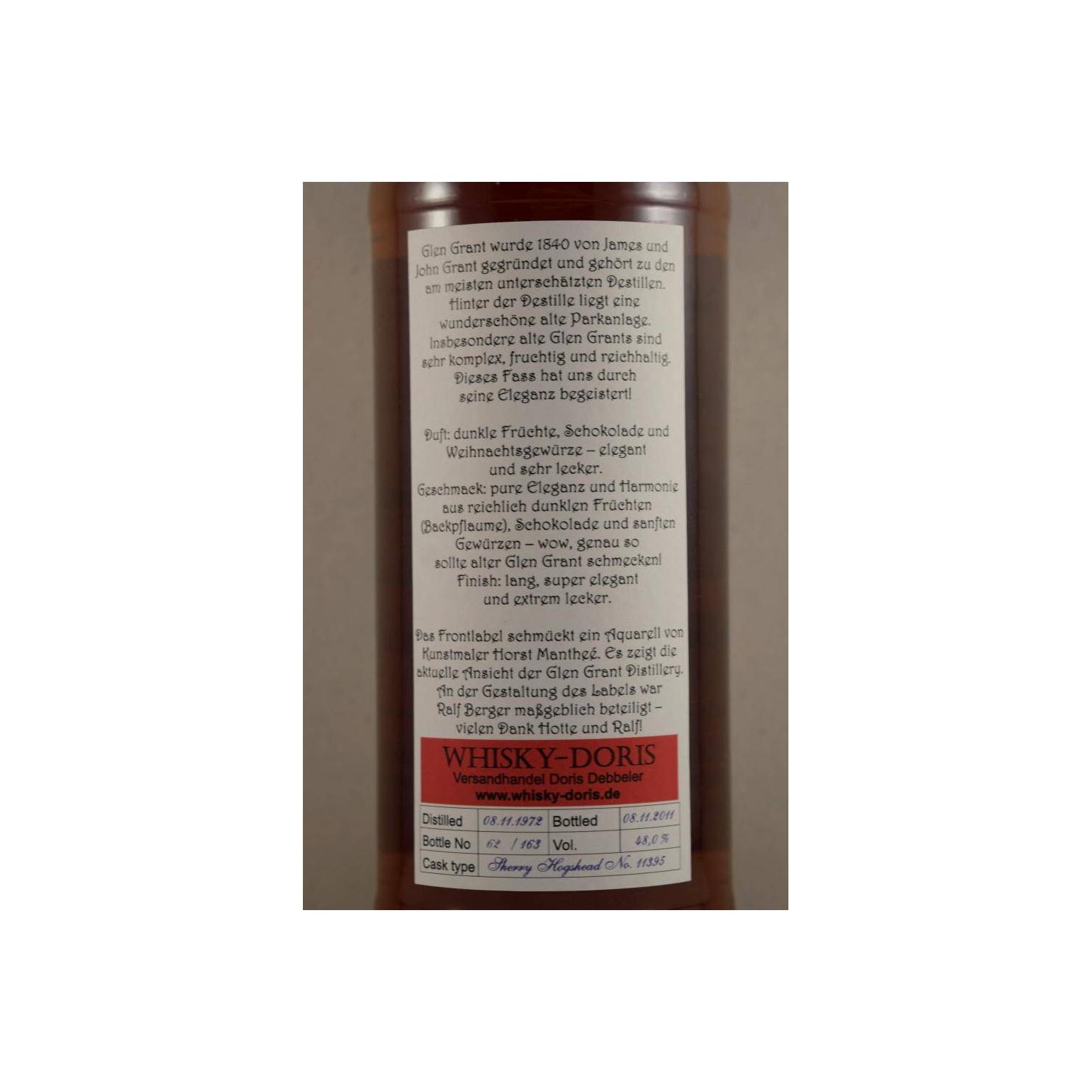Glen Grant 1972 39 Years Single Malt Whisky 3