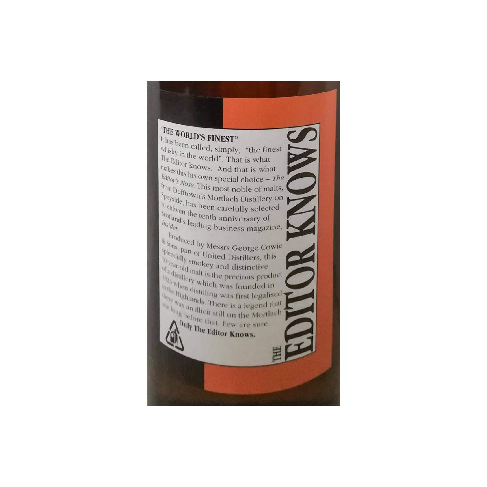 Mortlach 10 Years Single Malt Whisky 2
