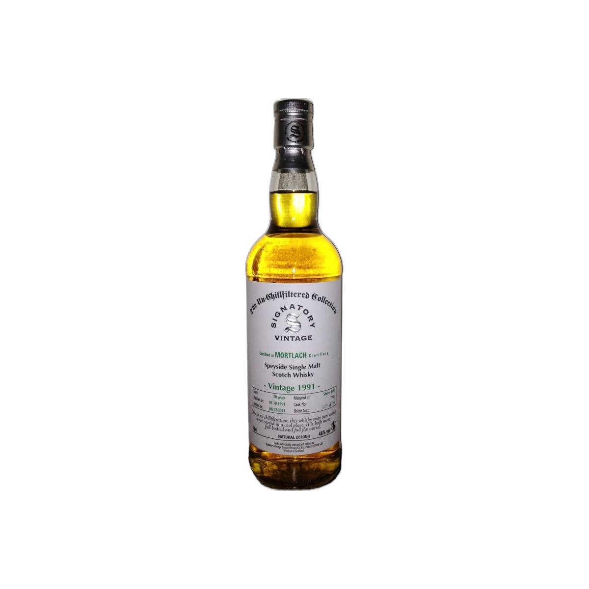 Mortlach The Un-Chillfiltered Collection 1991 20 Years Single Malt Whisky