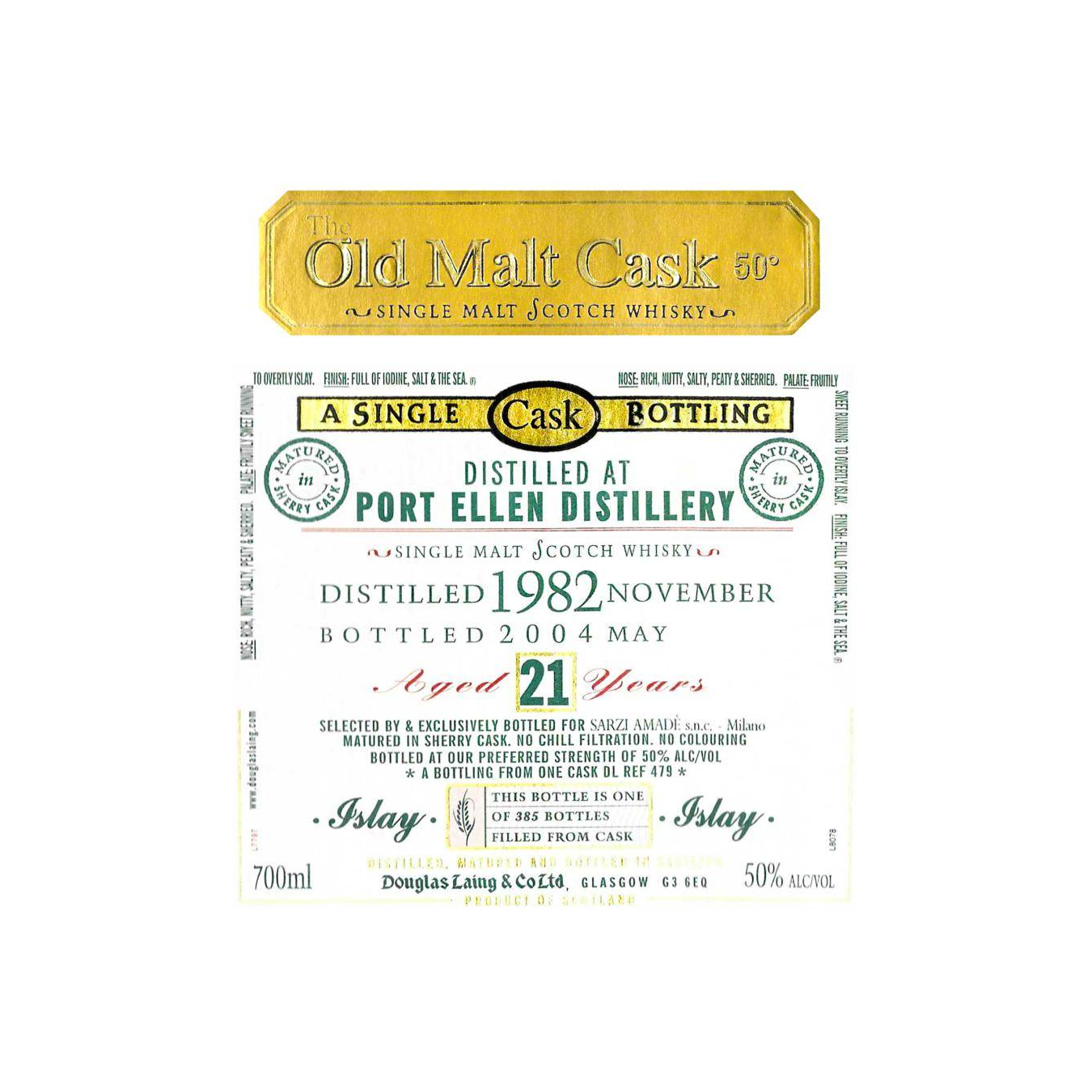 Port Ellen Old Malt Cask 1982 21 Years Single Malt Whisky 2