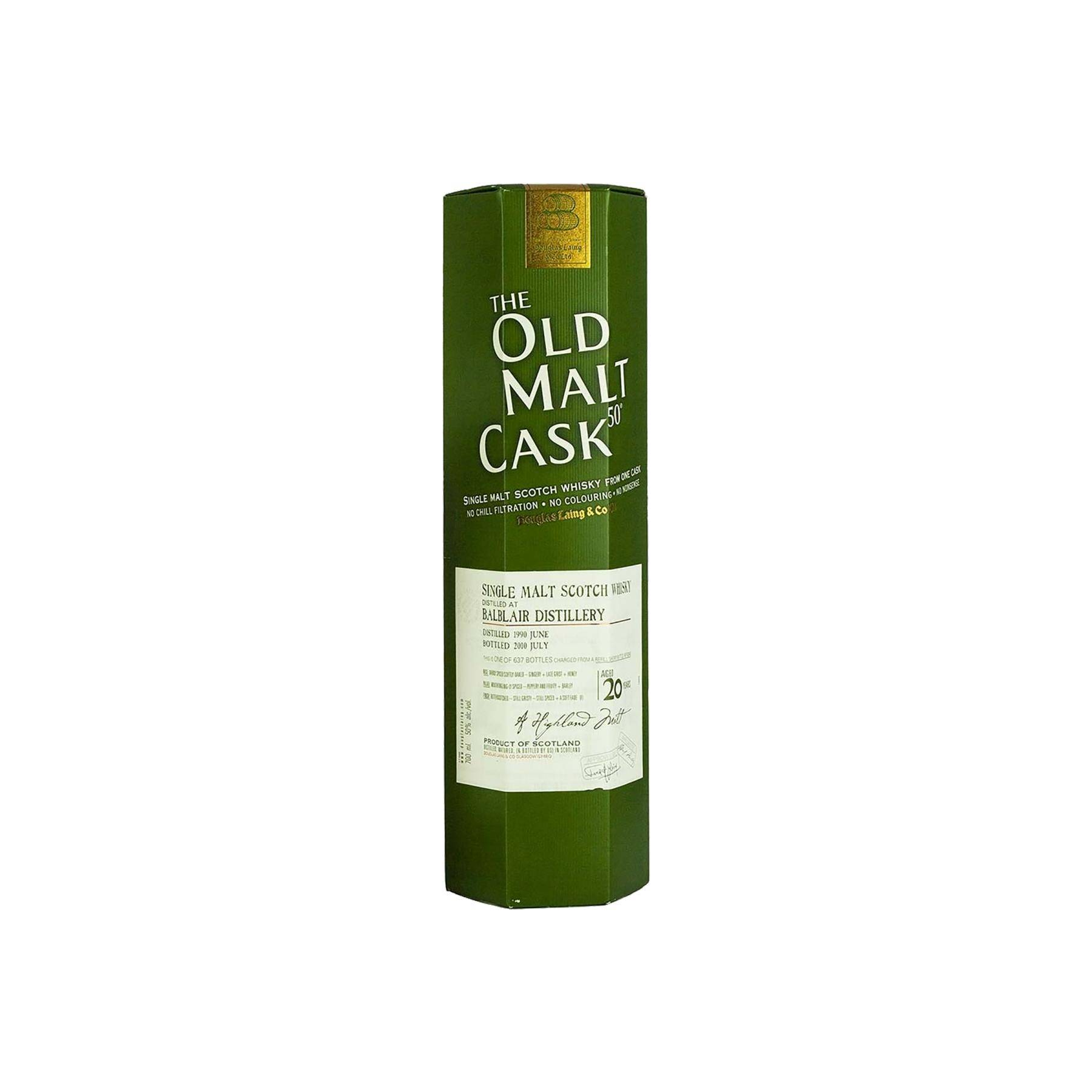 Balblair Old Malt Cask 1990 20 Years Single Malt Whisky 2