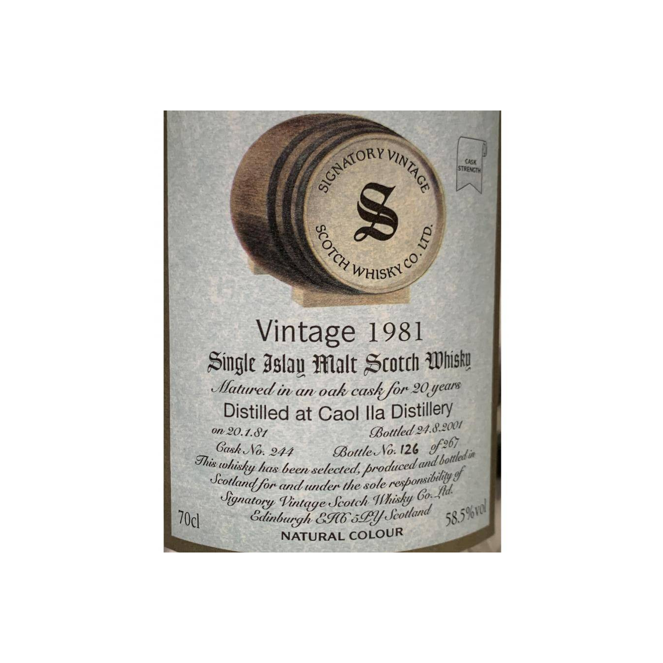 Caol Ila Vintage Collection - Dumpy 1981 20 Years Single Malt Whisky