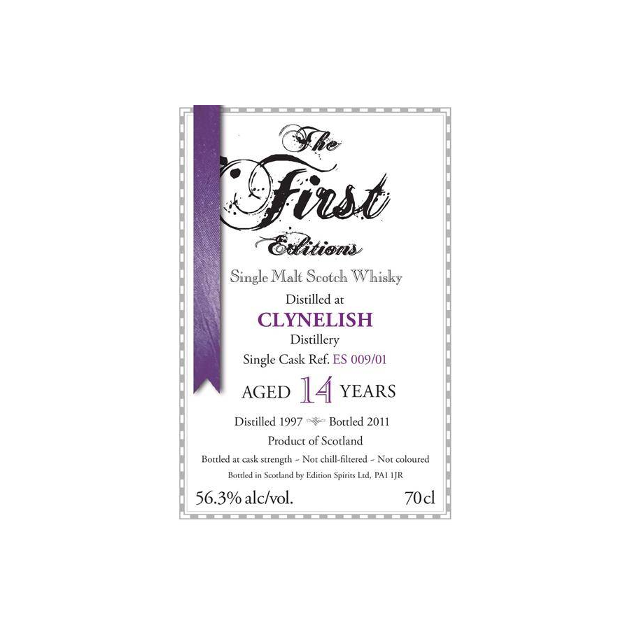 Clynelish The First Editions 1997 14 Years Single Malt Whisky