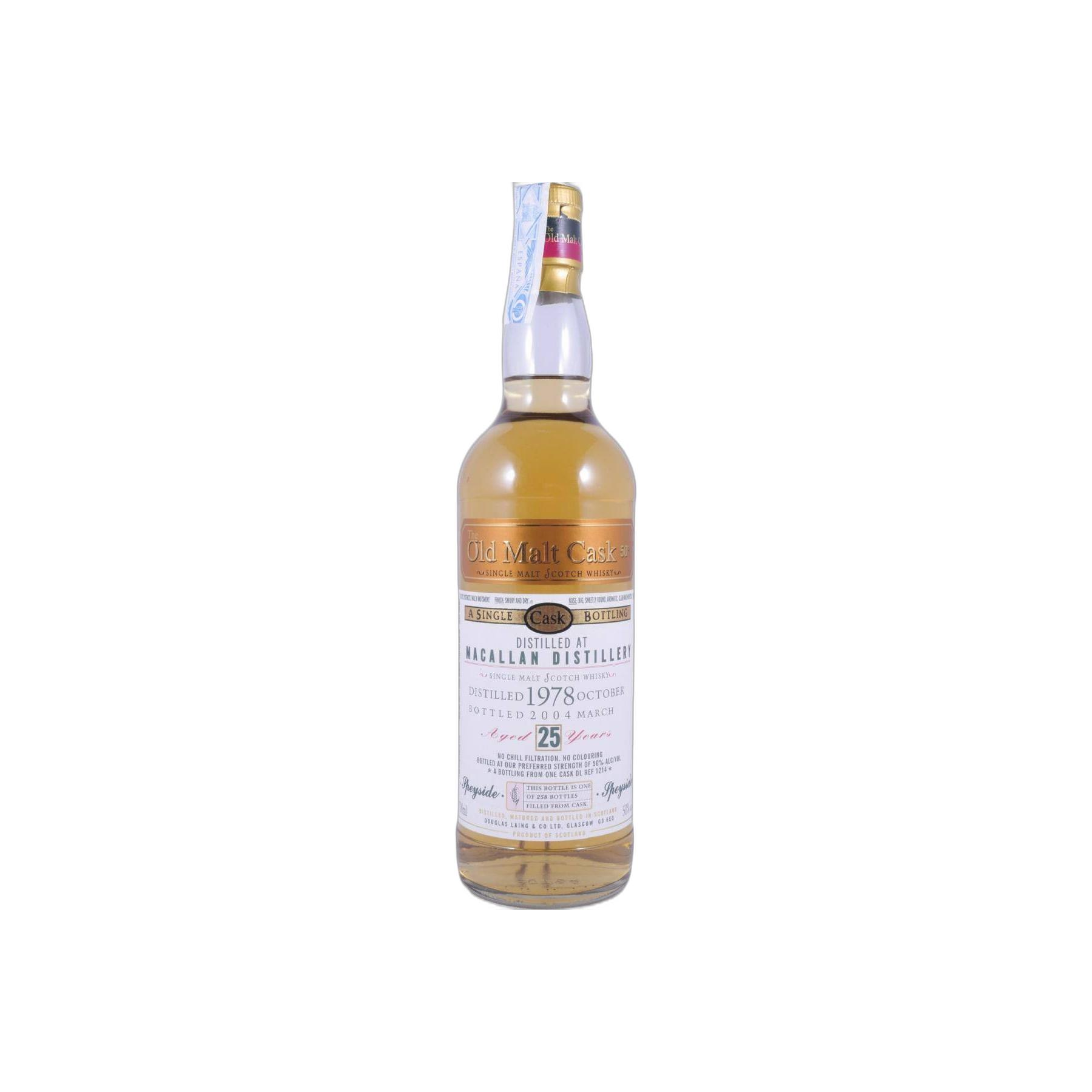 The Macallan Old Malt Cask 1978 25 Years Single Malt Whisky