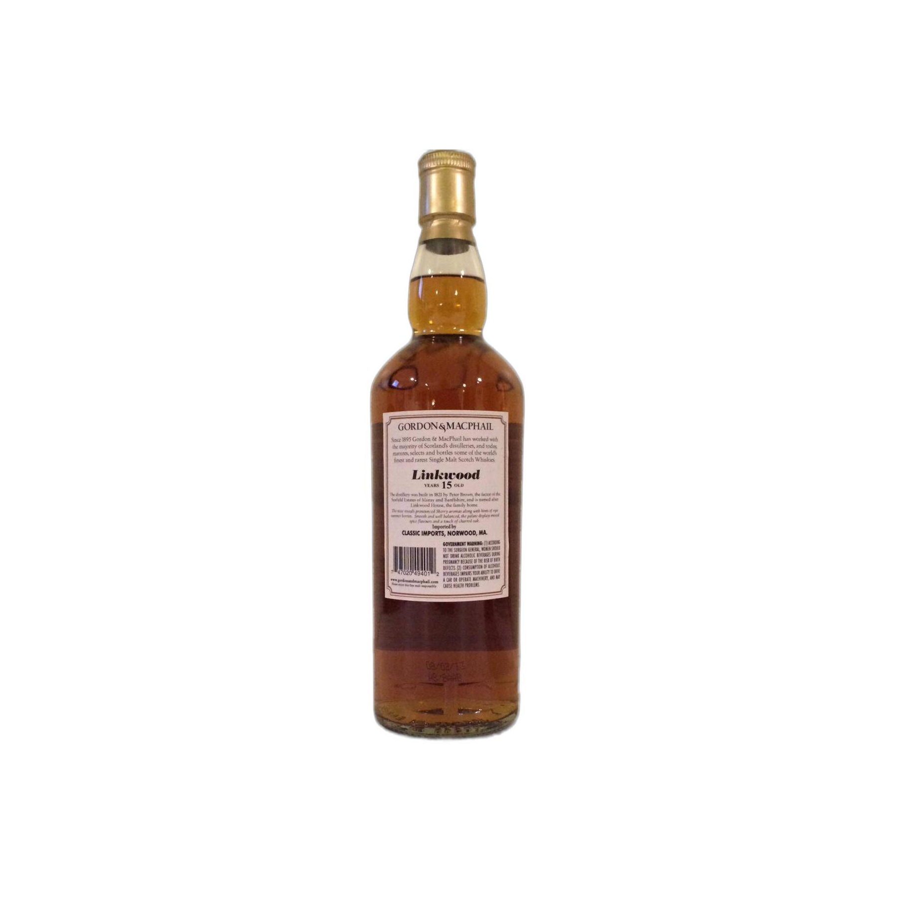 Linkwood Licensed Bottling 15 Years Single Malt Whisky 2