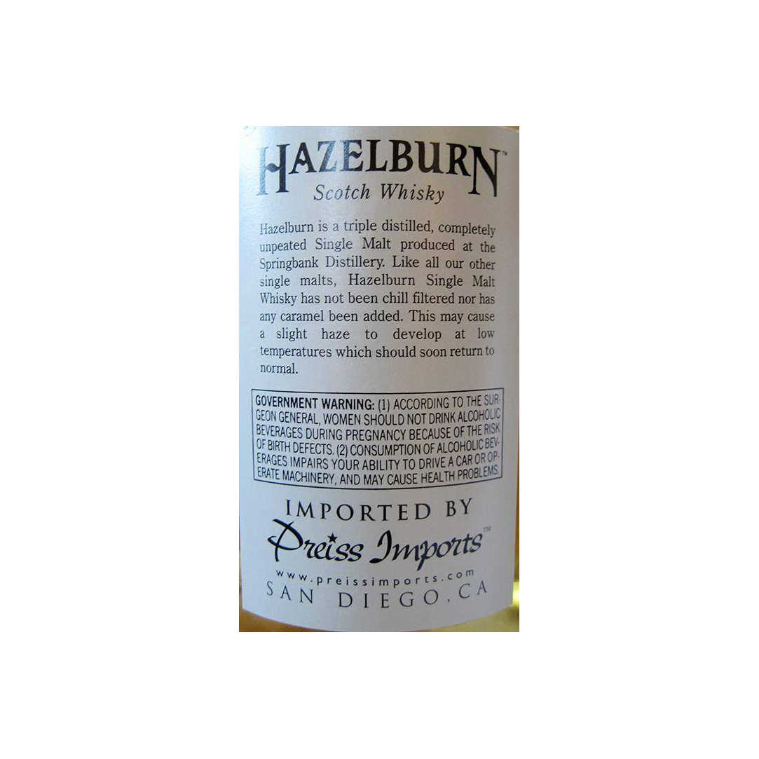 Hazelburn Cask Strength Collection 8 Years Single Malt Whisky 2