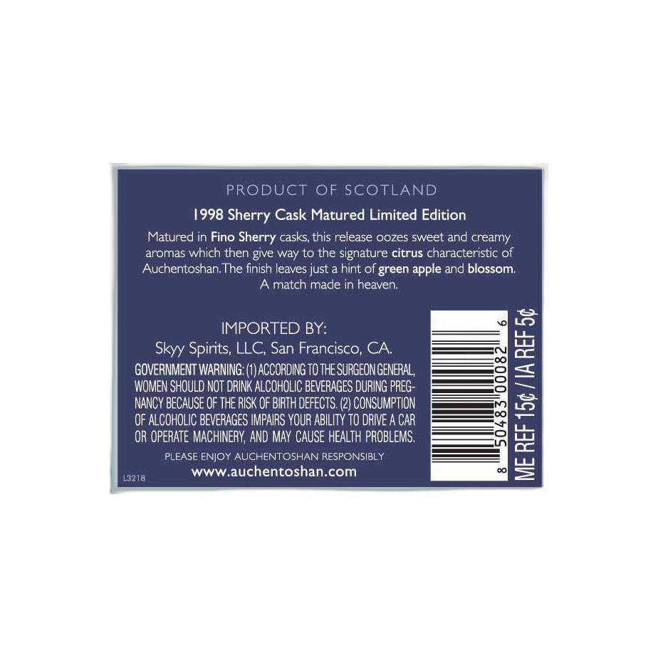 Auchentoshan 1998 12 Years Single Malt Whisky 3