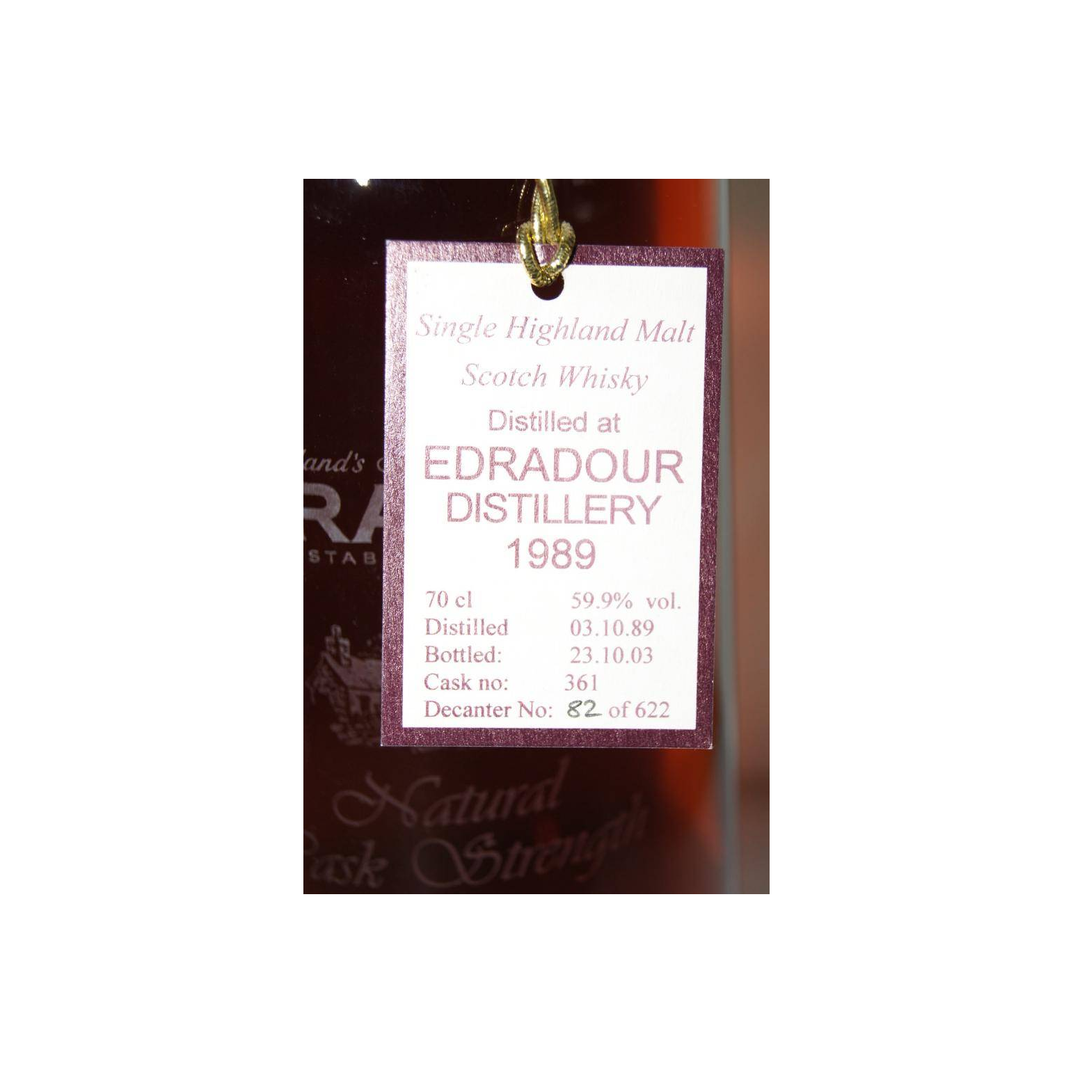 Edradour 1989 14 Years Single Malt Whisky