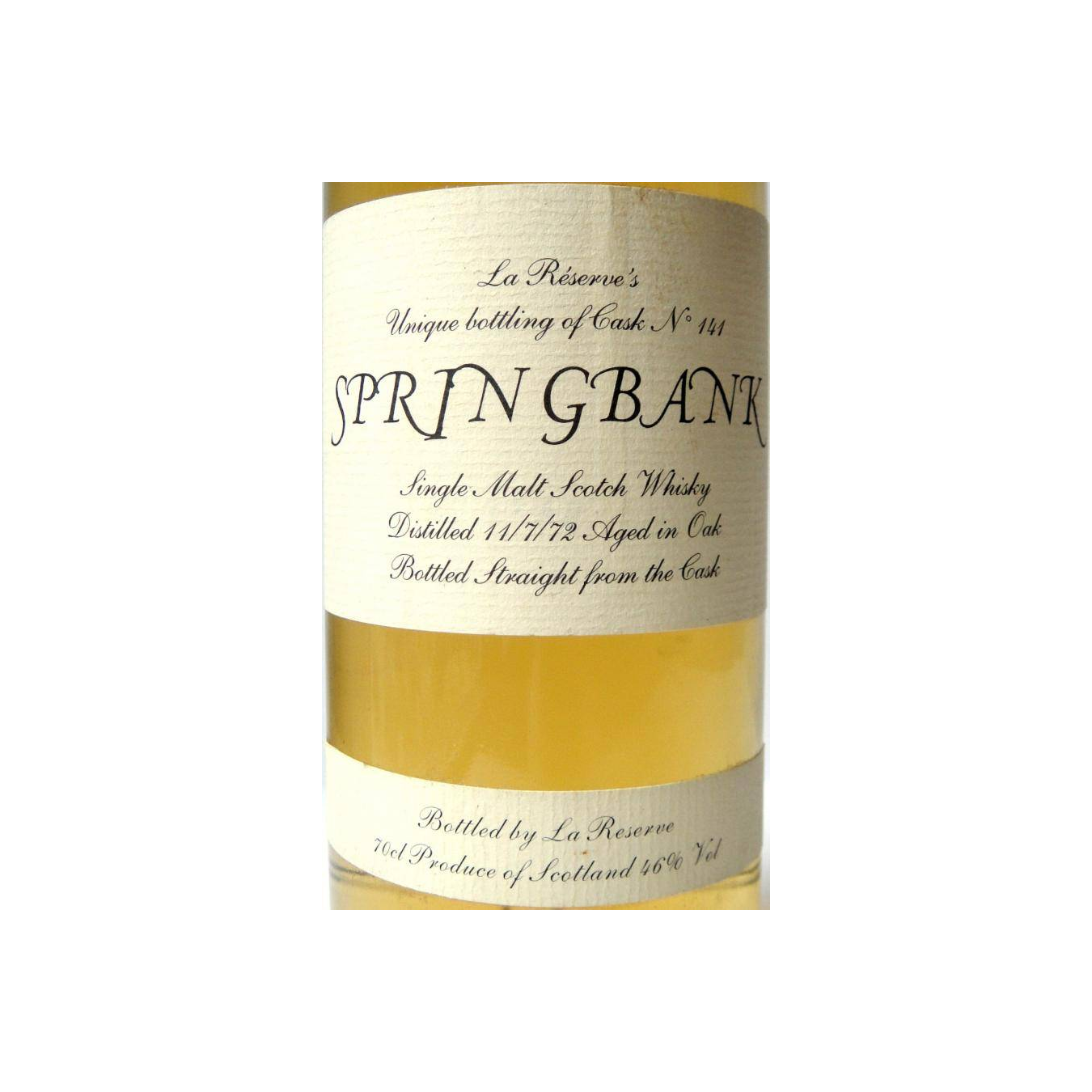Springbank 1972 Single Malt Whisky 2