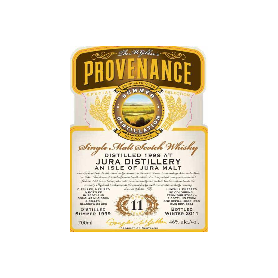 Jura McGibbon's Provenance 1999 11 Years Single Malt Whisky