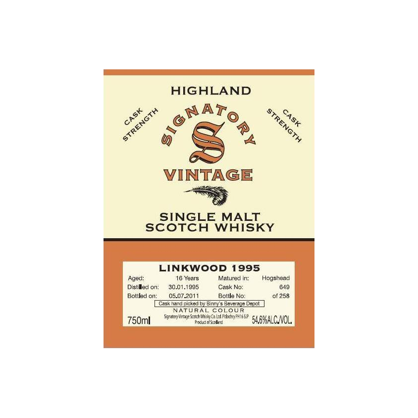 Linkwood 1995 16 Years Single Malt Whisky 2
