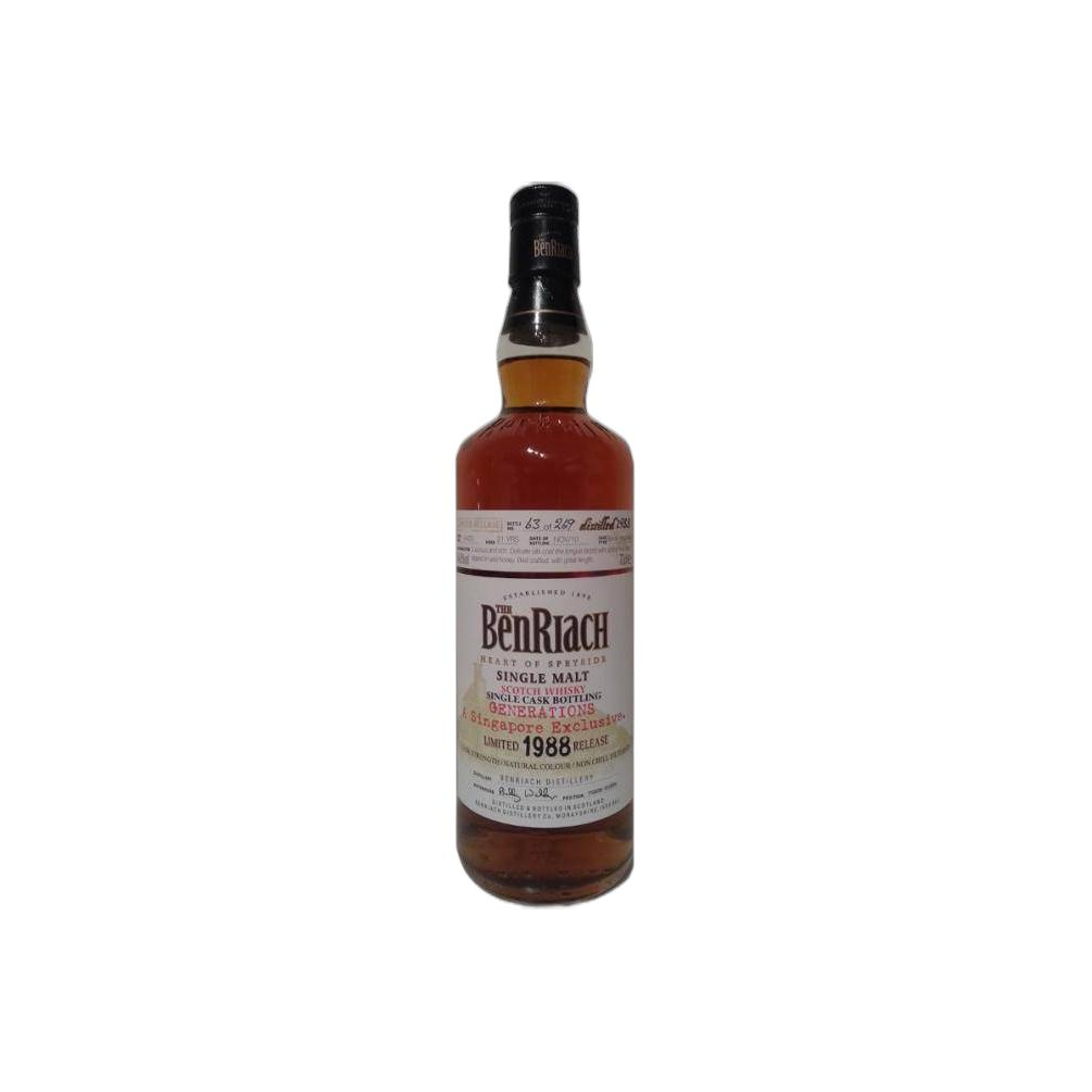 BenRiach Individual Cask Bottling 1988 21 Years Single Malt Whisky