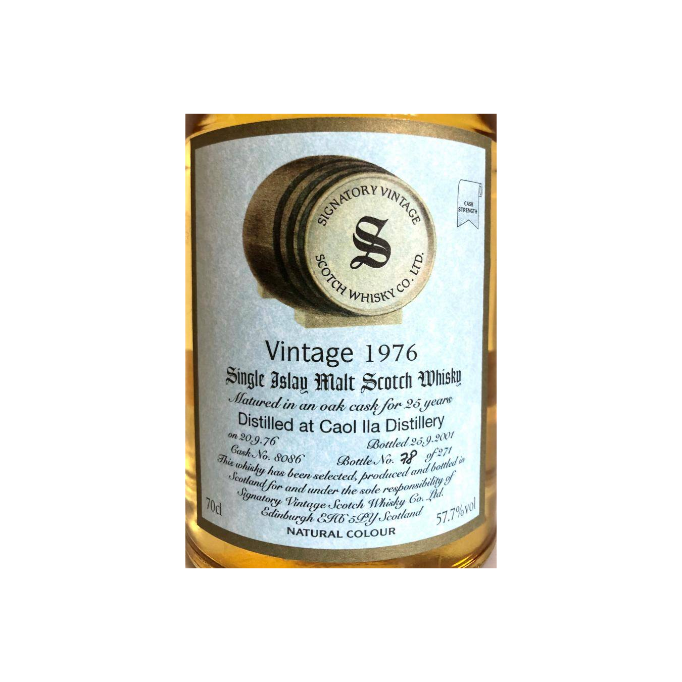 Caol Ila Vintage Collection - Dumpy 1976 25 Years Single Malt Whisky 2