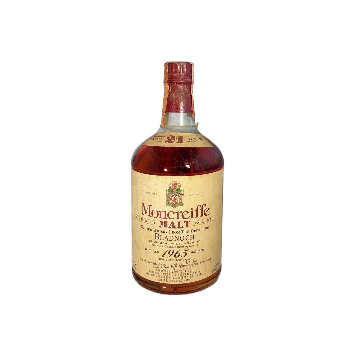 Bladnoch 1965 21 Years Single Malt Whisky