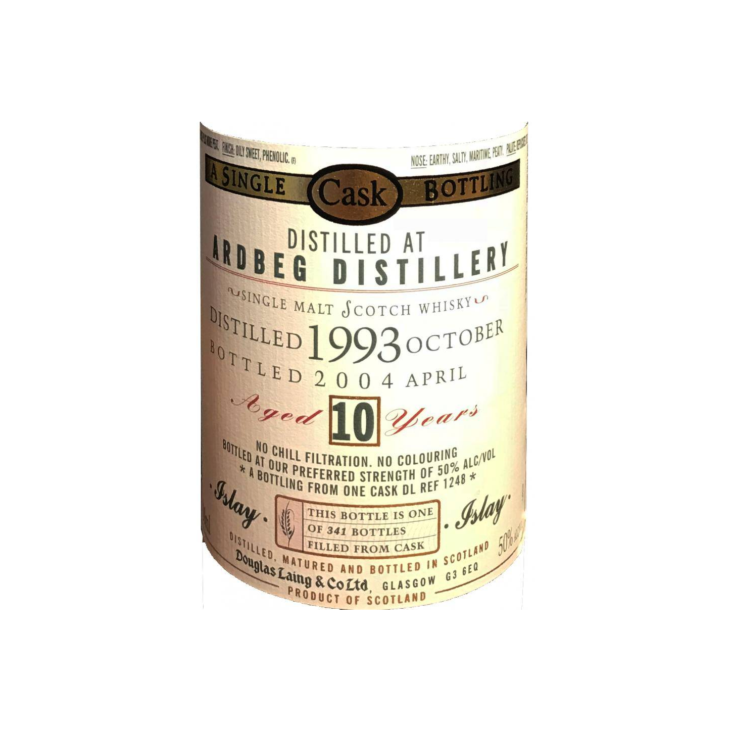 Ardbeg Old Malt Cask 1993 10 Years Single Malt Whisky 2