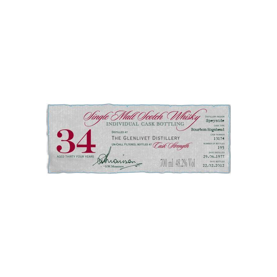 The Glenlivet Individual Cask Bottling 1977 34 Years Single Malt Whisky 2