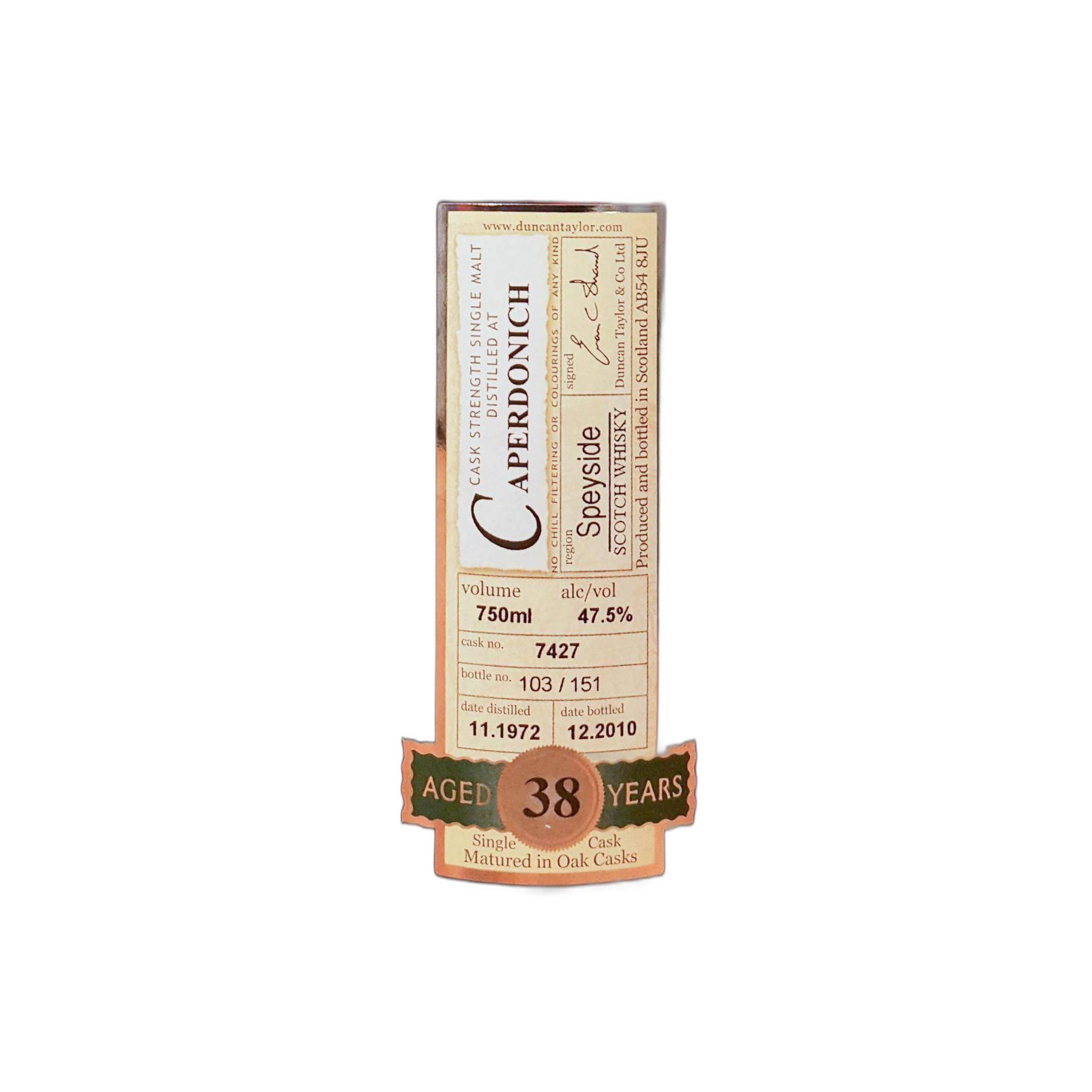 Caperdonich Rare Auld 1972 38 Years Single Malt Whisky 2