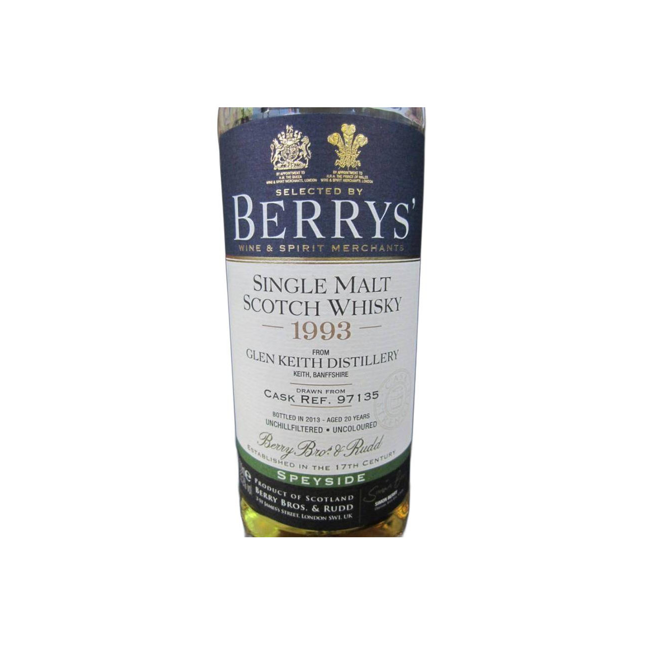 Glen Keith 1993 20 Years Single Malt Whisky 2